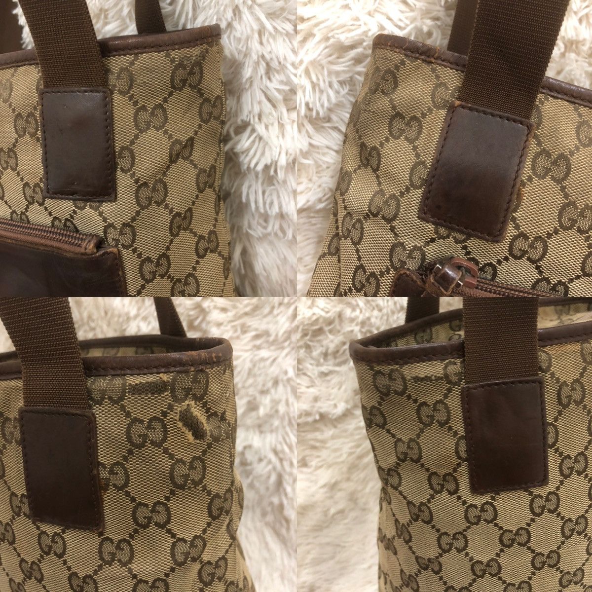 Gucci × Vintage Gucci Monogram Tote Bag Size ONE SIZE - 12 Thumbnail