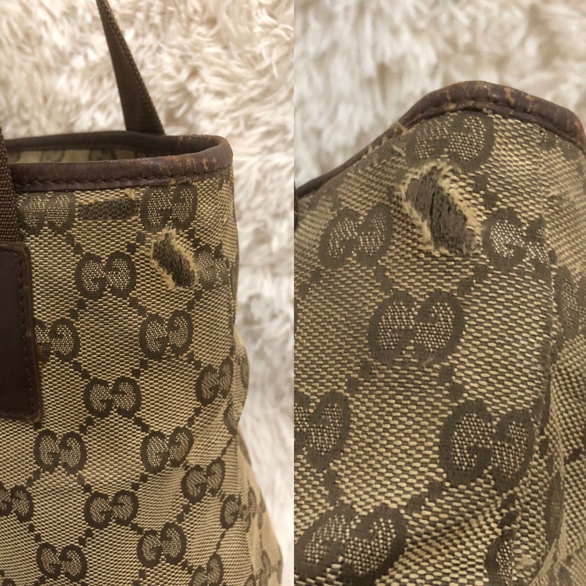 Gucci × Vintage Gucci Monogram Tote Bag Size ONE SIZE - 13 Thumbnail