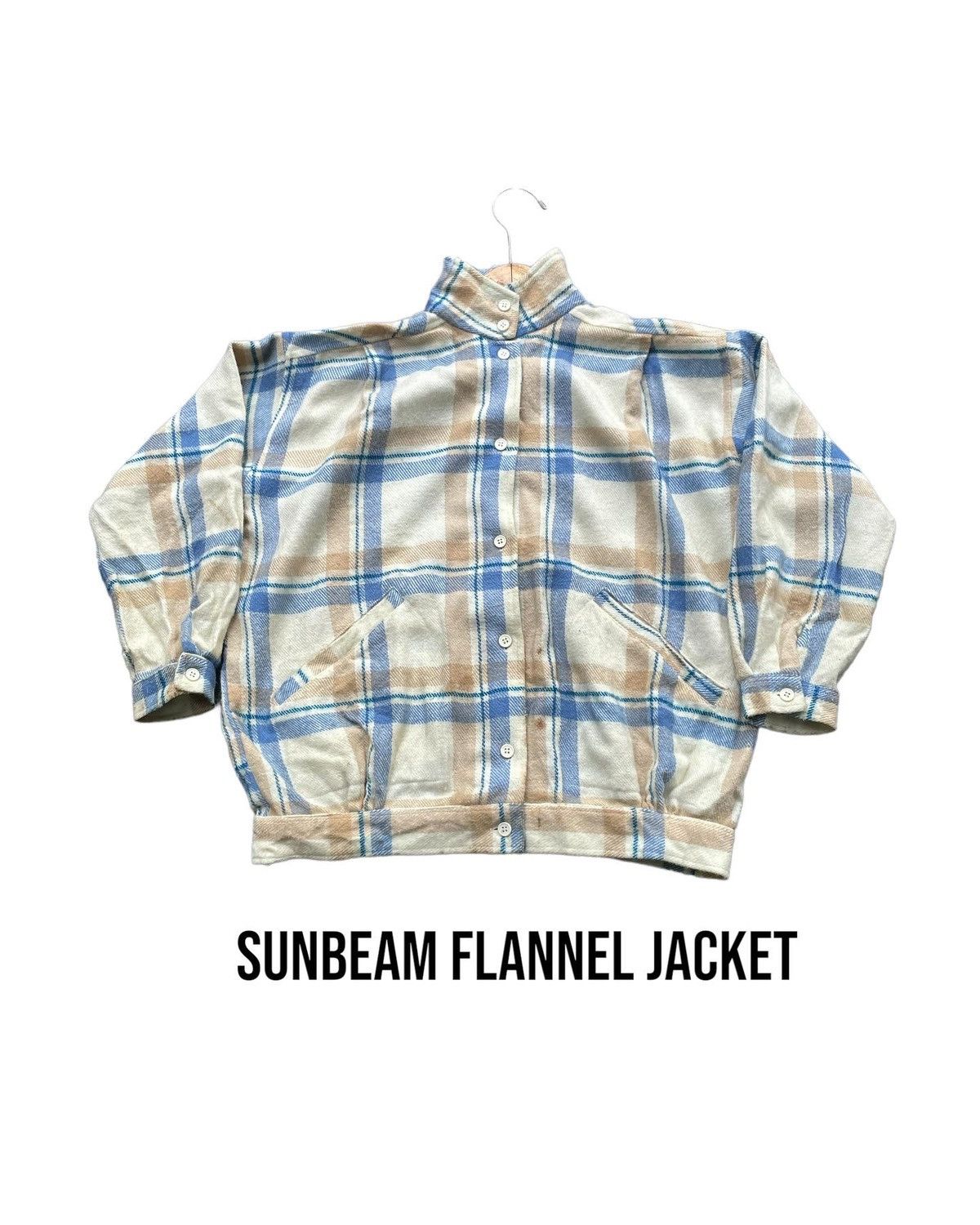 Japanese Brand Vintage Sunbeam Flannel Jacket Size US XL / EU 56 / 4 - 1 Thumbnail