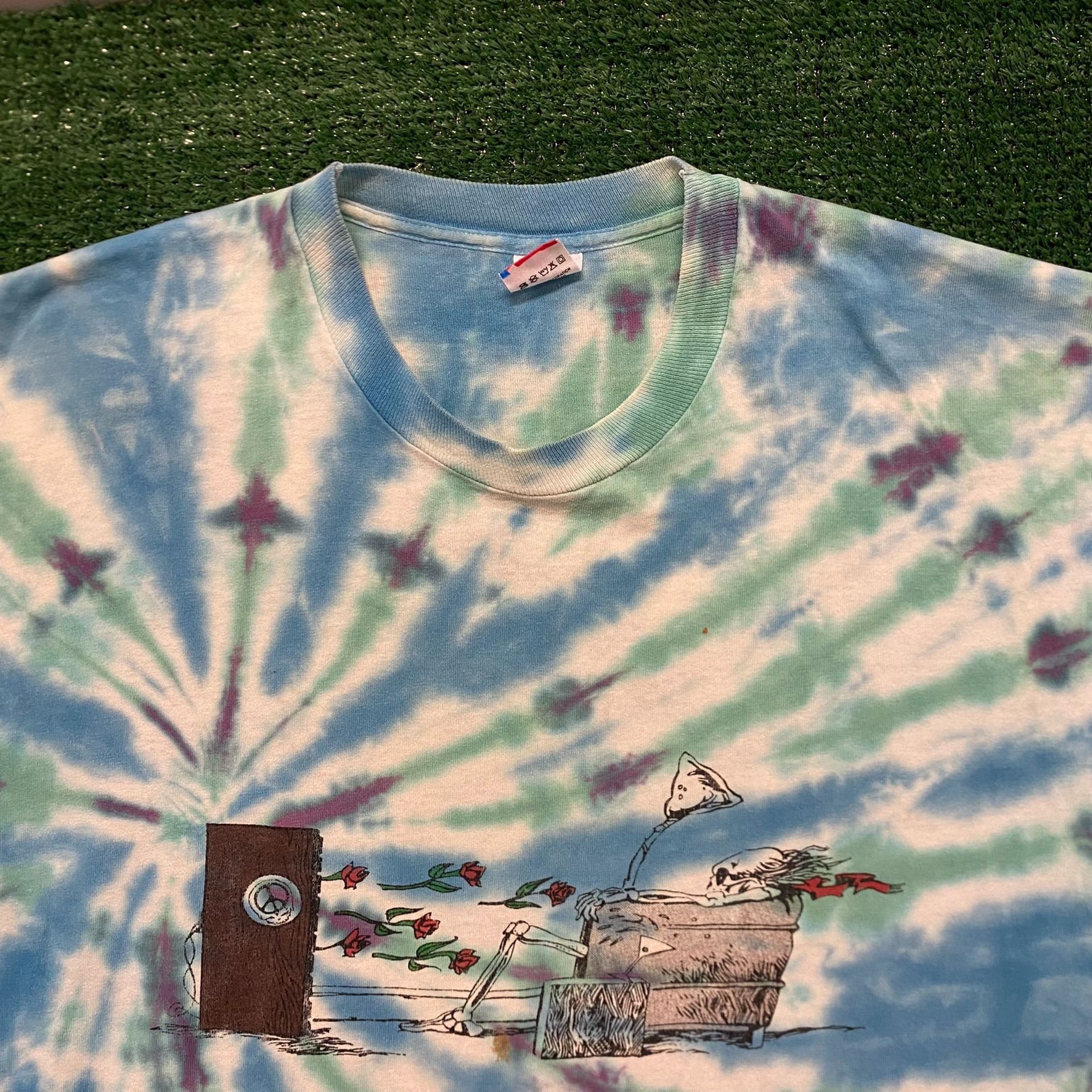 Band Tees Grateful Dead Skeleton Vintage 90s Band T-Shirt Size US XL / EU 56 / 4 - 2 Thumbnail