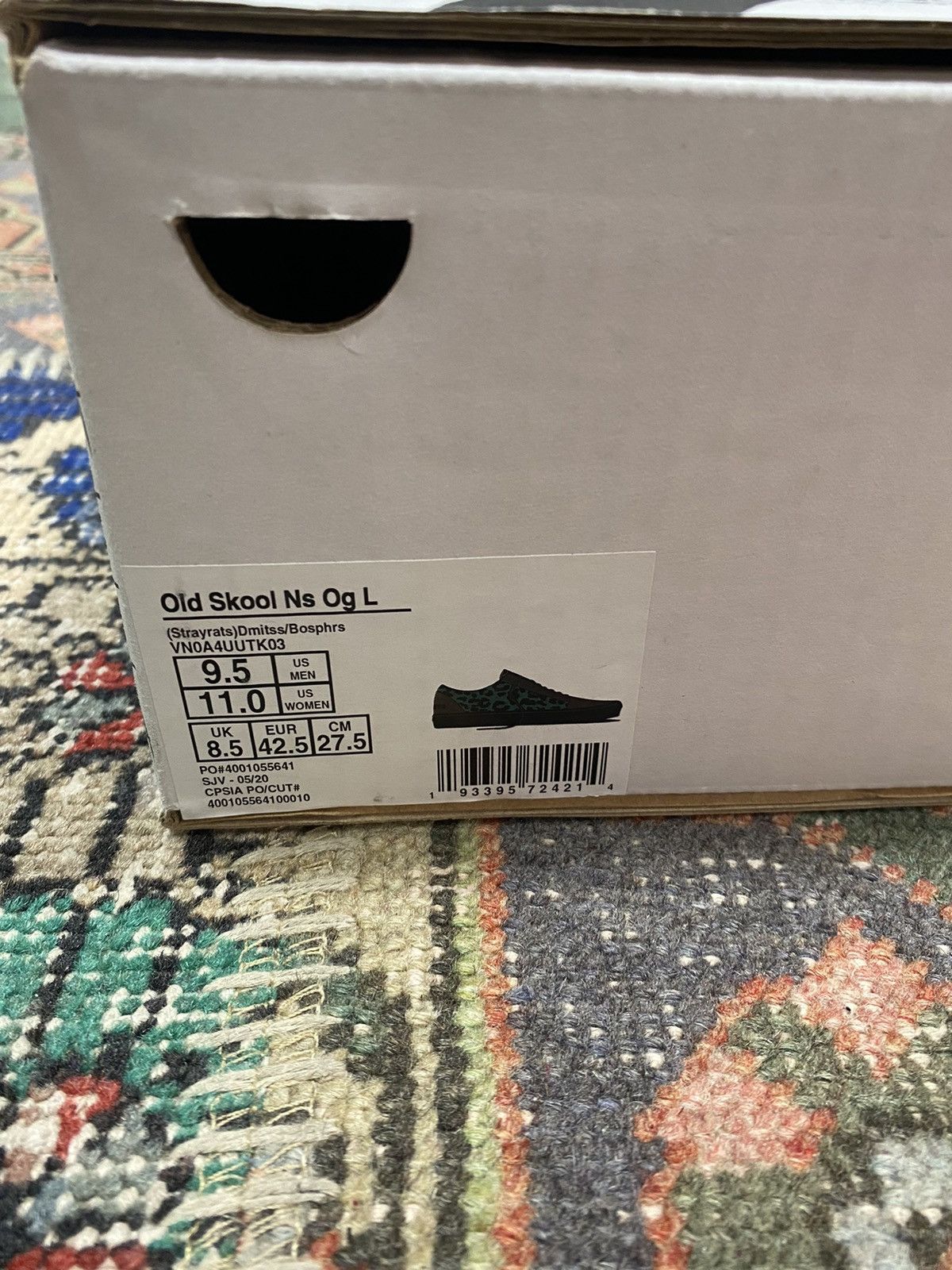 Stray Rats × Vans Vans Old Skool Stray Rats Brown Green Size US 9.5 / EU 42-43 - 9 Thumbnail