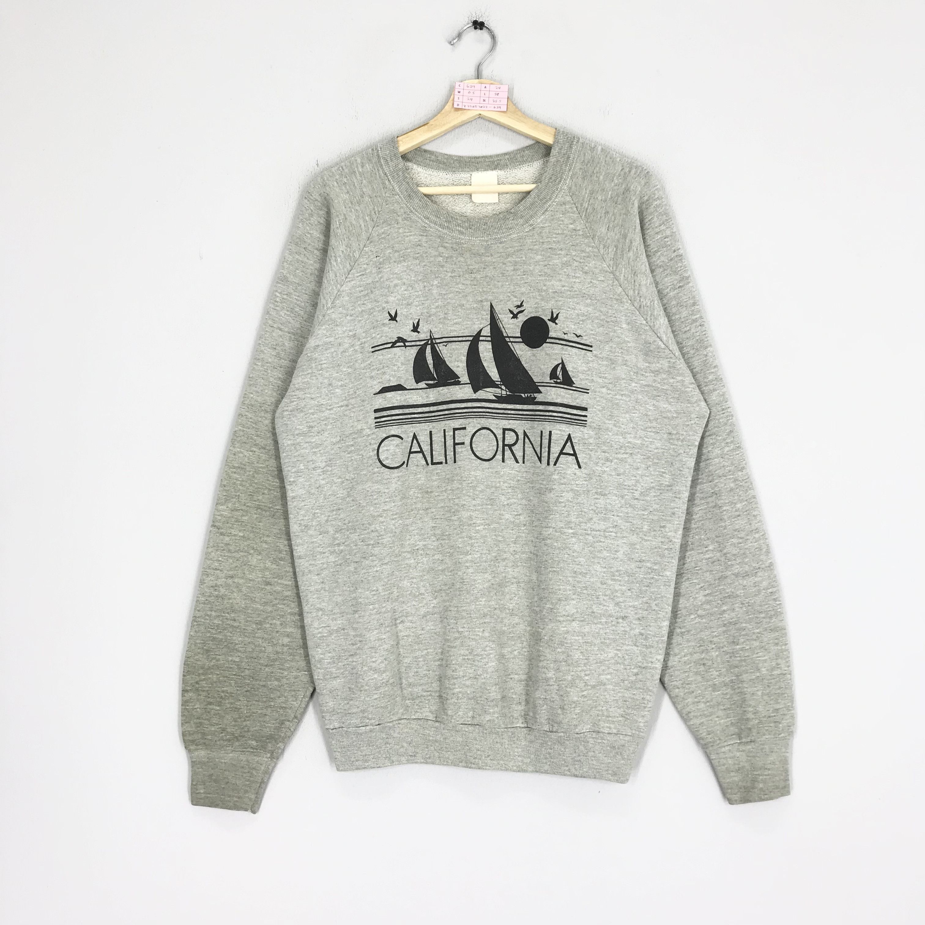 Vintage Vintage 90's California Sweatshirts California City Beach Size US L / EU 52-54 / 3 - 1 Thumbnail