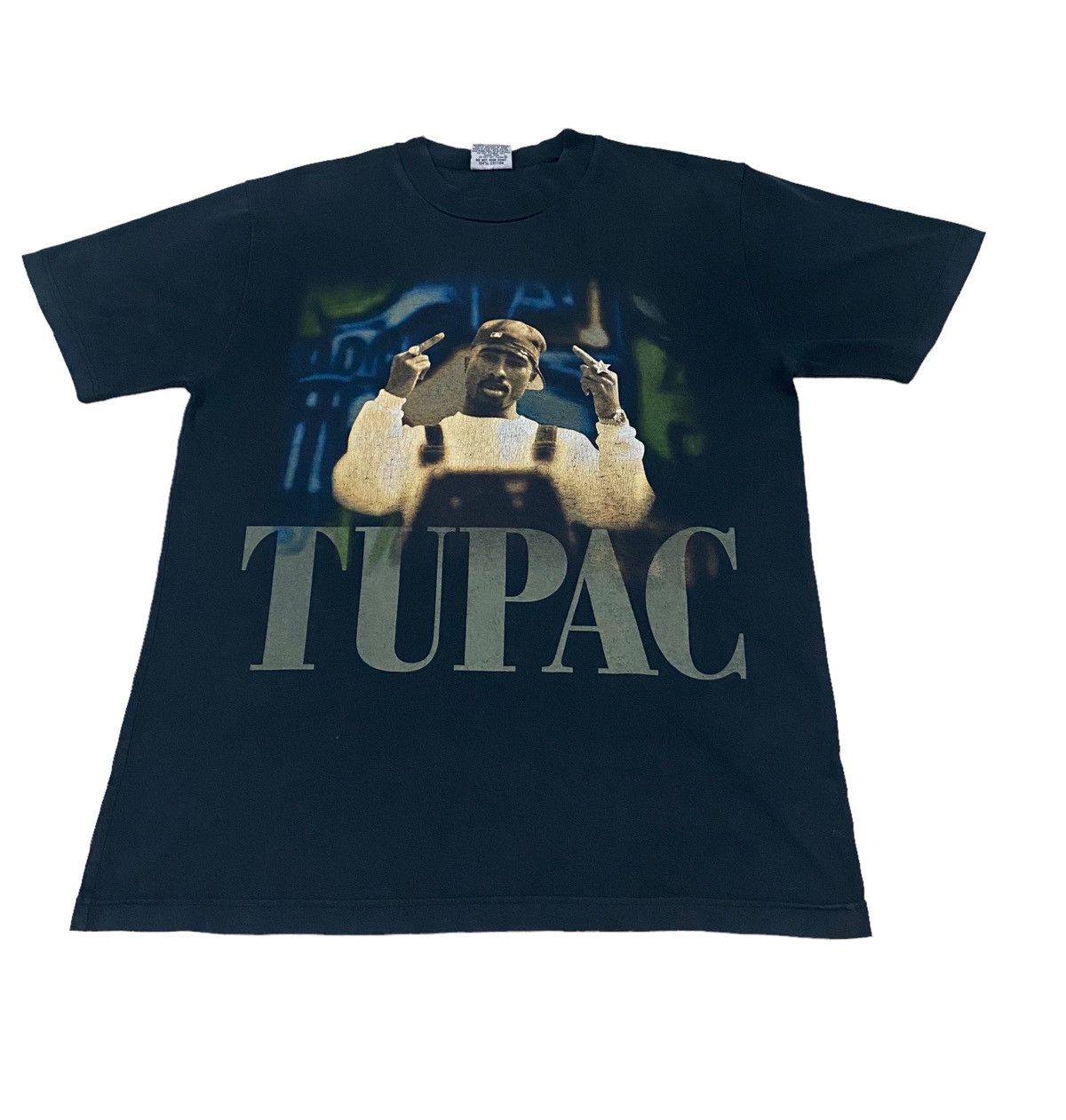 Rare Vintage 90s Tupac Shakur raptee big face shirt