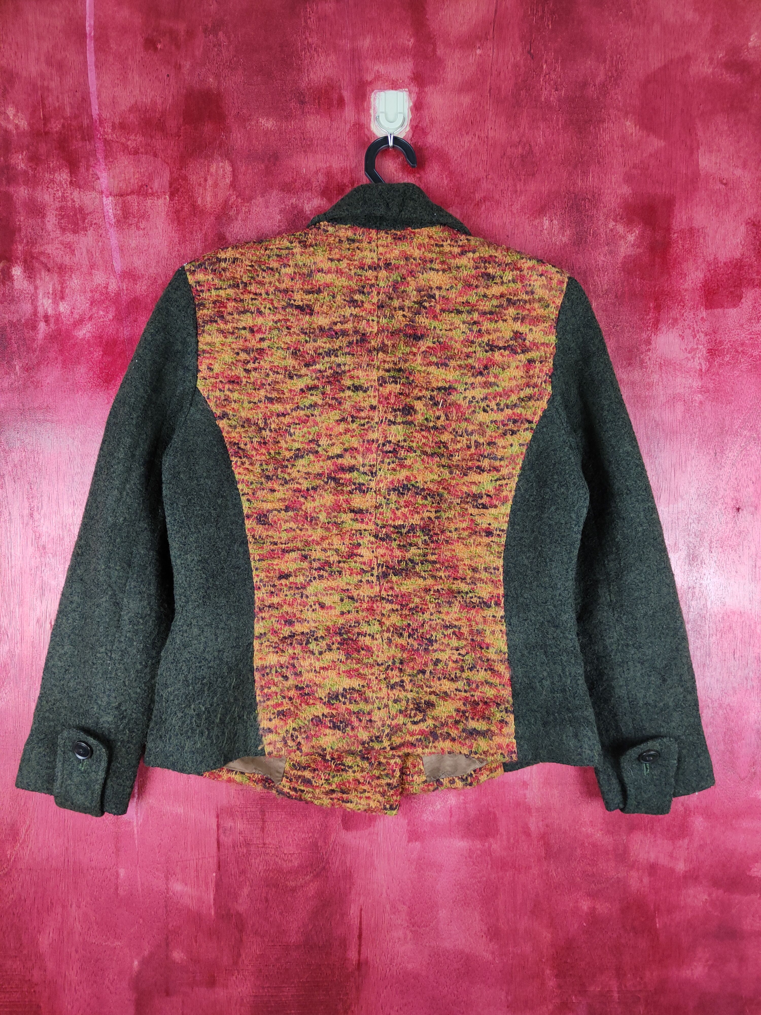 Homespun Knitwear × Japanese Brand Sara Imagination Green/Orange Knitwear #4293 Size M / US 6-8 / IT 42-44 - 7 Thumbnail
