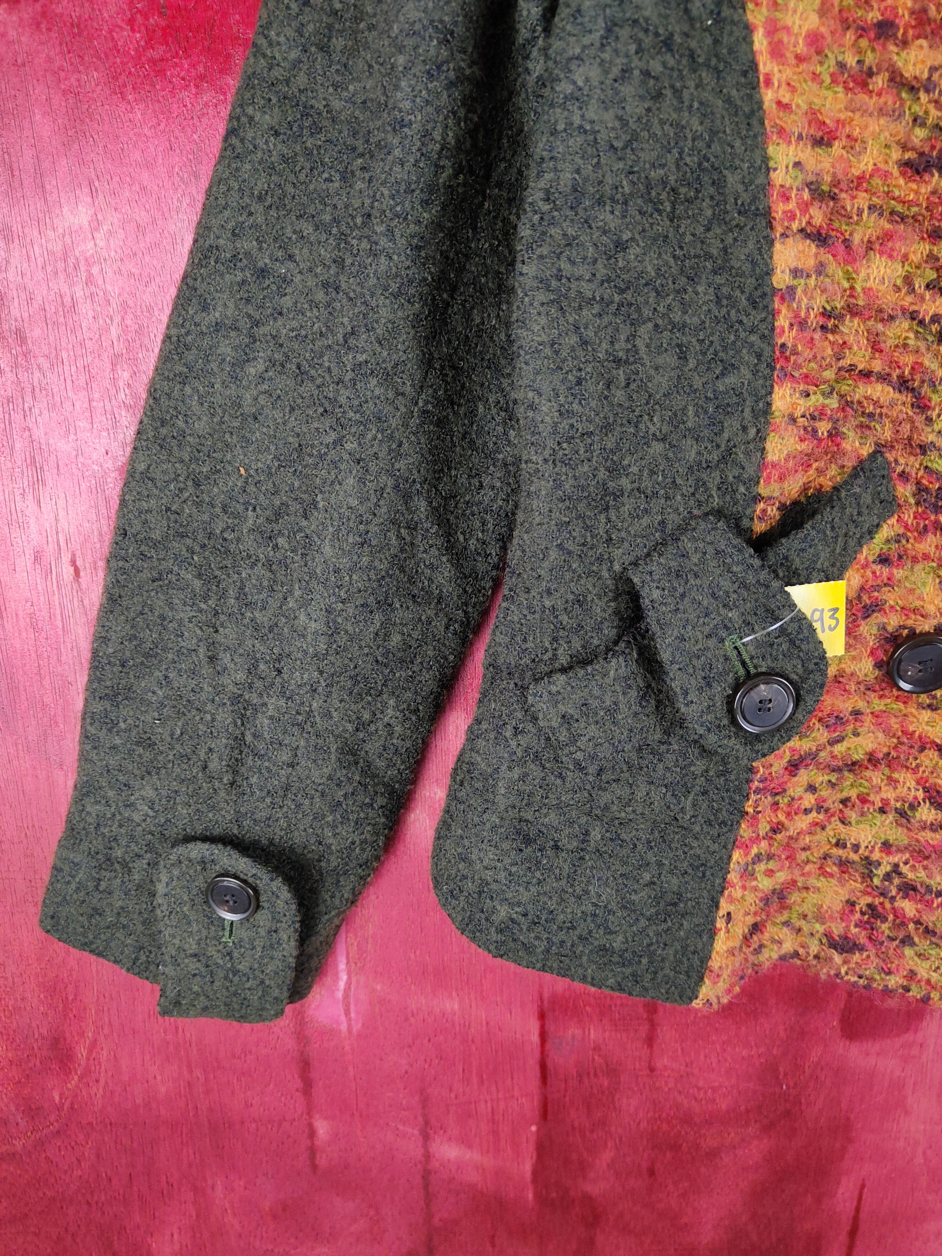 Homespun Knitwear × Japanese Brand Sara Imagination Green/Orange Knitwear #4293 Size M / US 6-8 / IT 42-44 - 3 Thumbnail