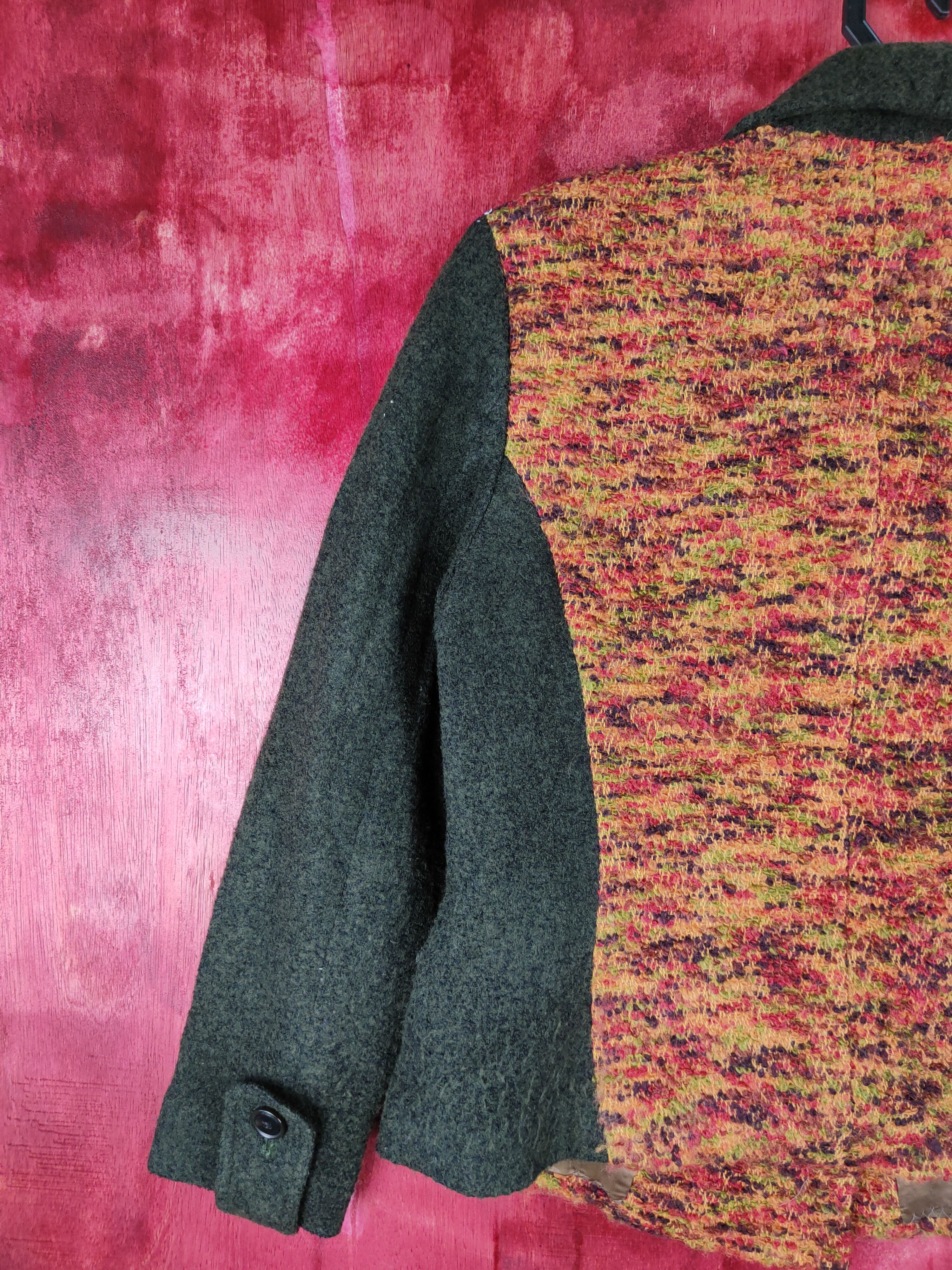 Homespun Knitwear × Japanese Brand Sara Imagination Green/Orange Knitwear #4293 Size M / US 6-8 / IT 42-44 - 8 Thumbnail