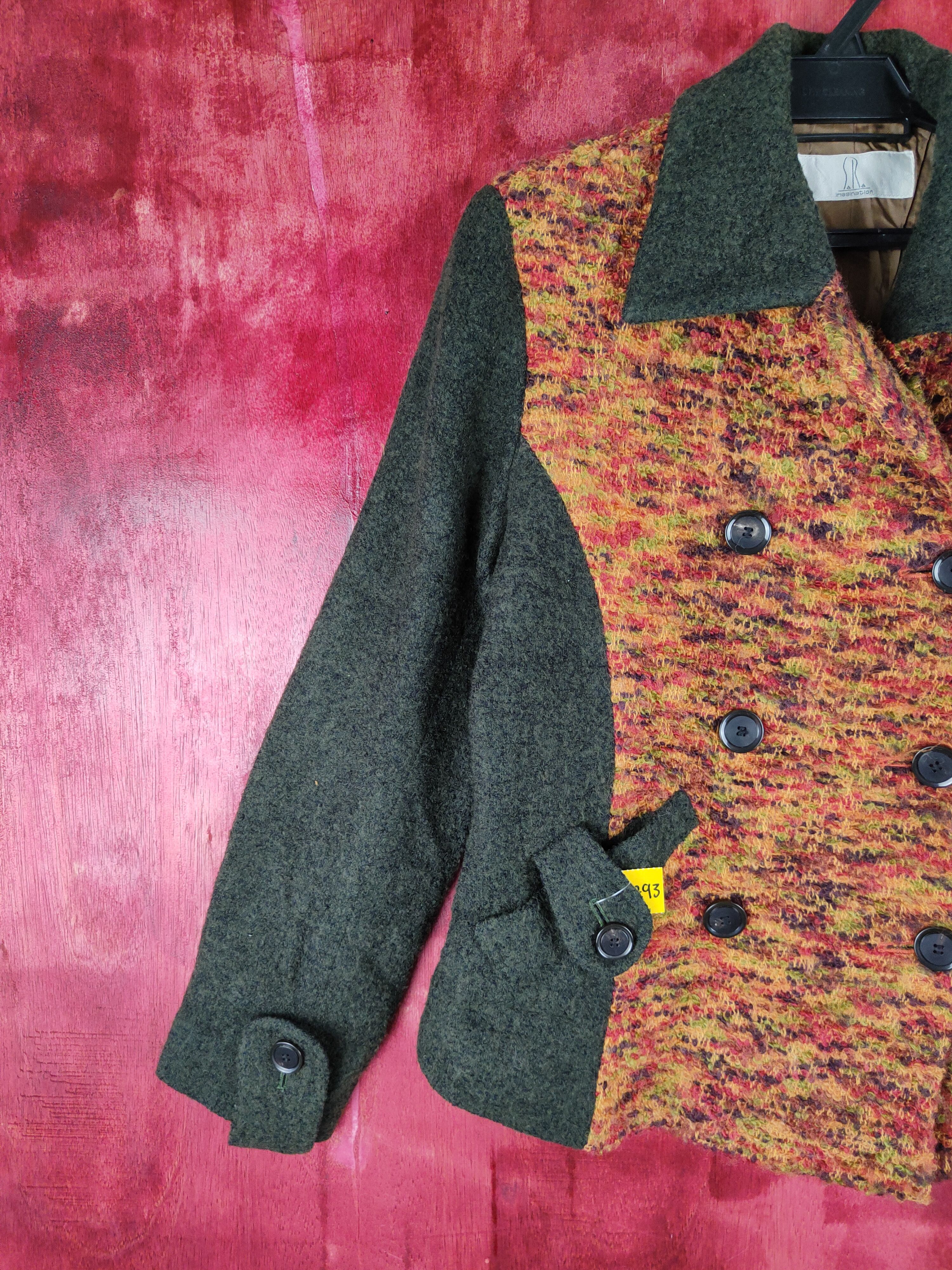 Homespun Knitwear × Japanese Brand Sara Imagination Green/Orange Knitwear #4293 Size M / US 6-8 / IT 42-44 - 5 Thumbnail
