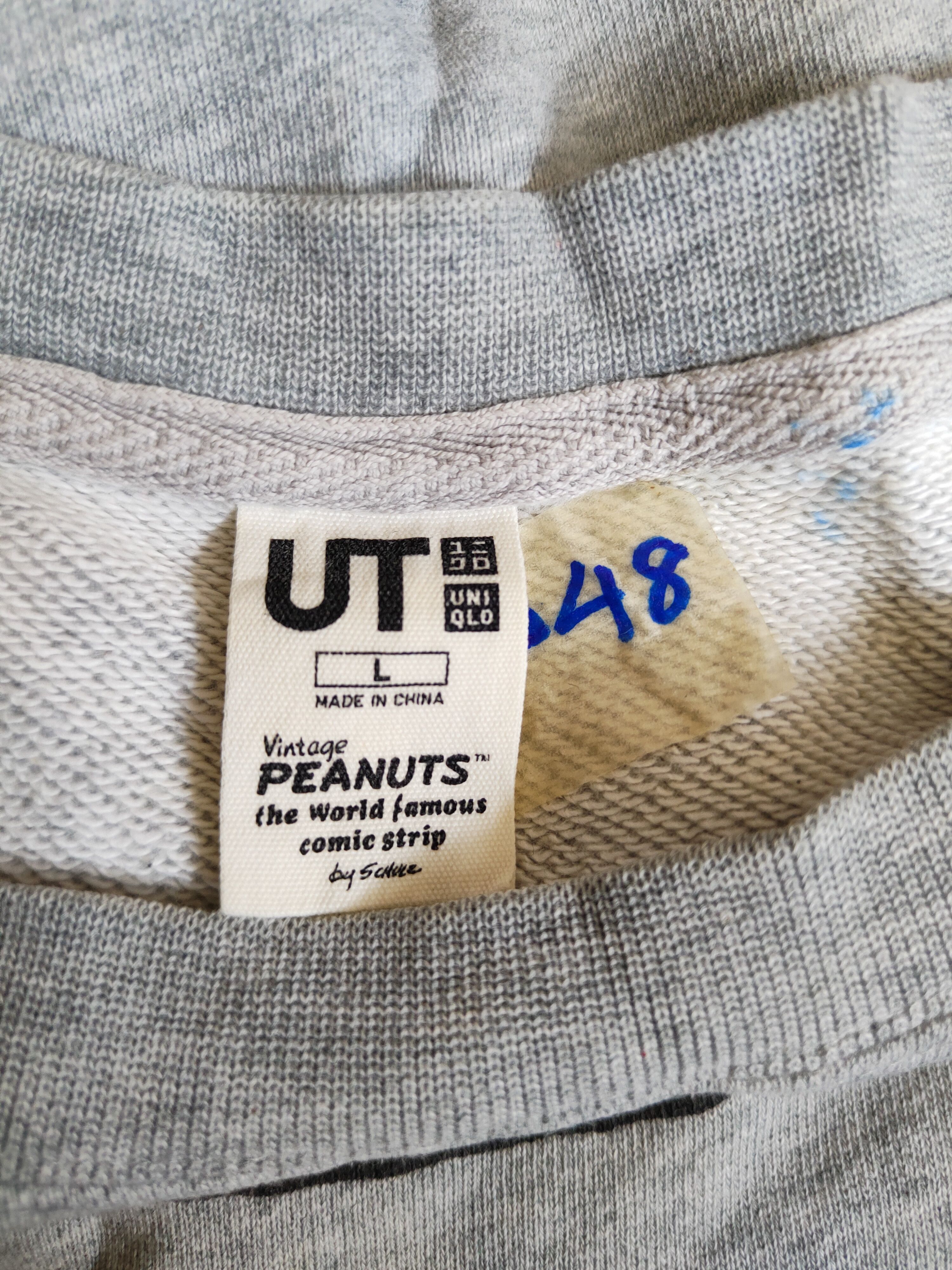Japanese Brand UT - Uniqlo (Peanuts) Gray Sweatshirt vintage movie #3248 Size US L / EU 52-54 / 3 - 10 Thumbnail