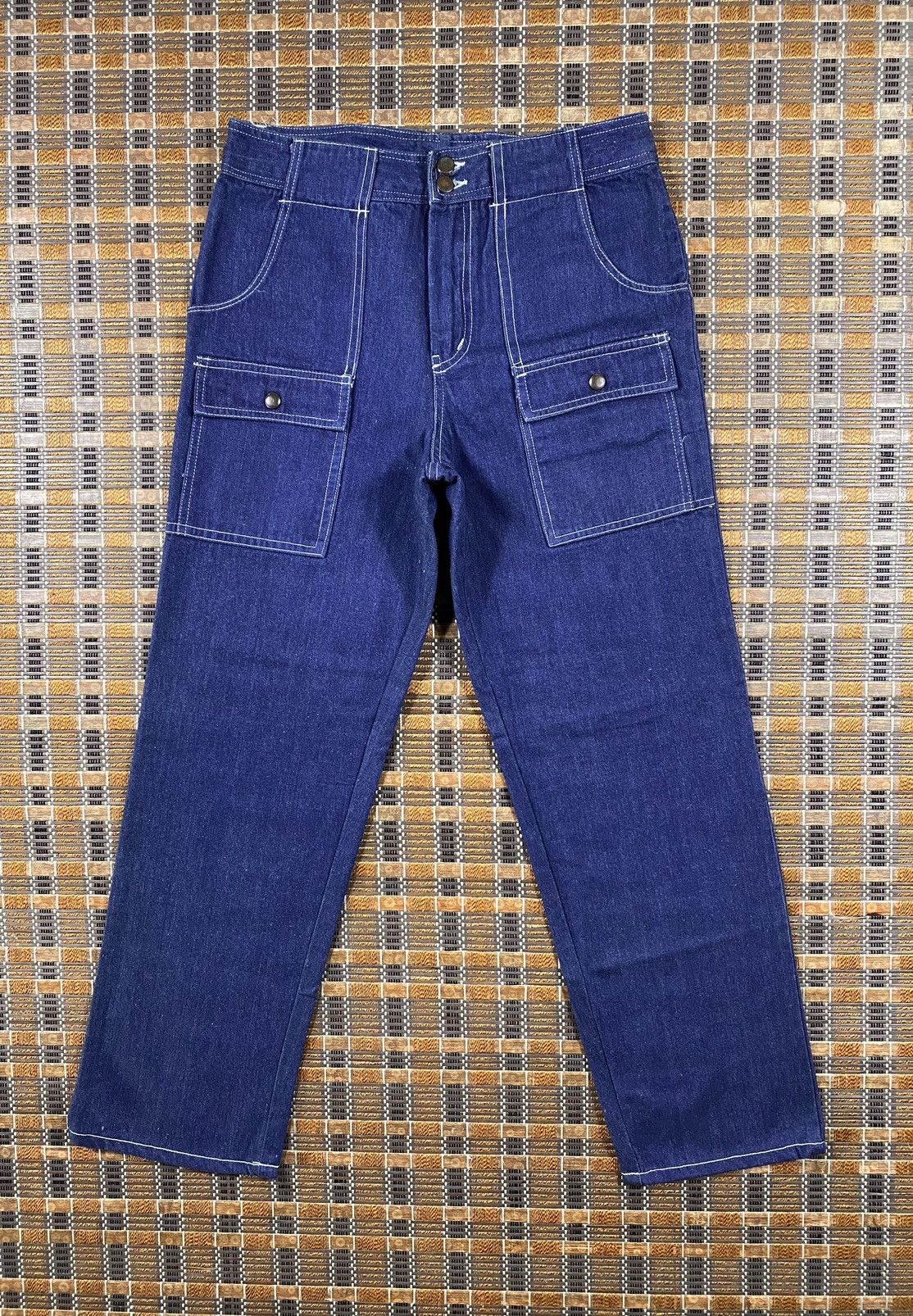 Japanese Brand Vintage Bushpant Denim By Stone Of Sisco Wood Size US 32 / EU 48 - 1 Thumbnail