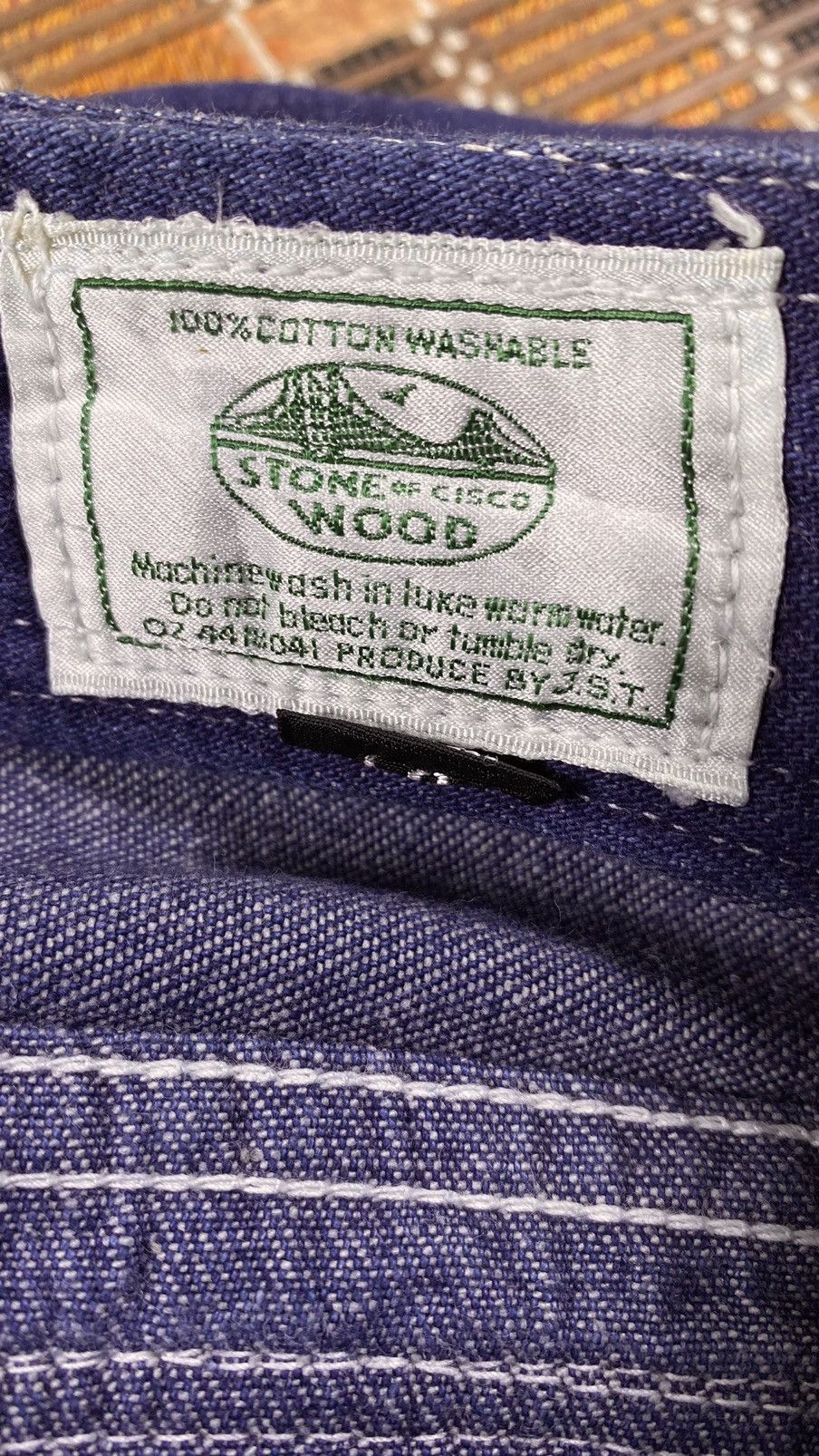 Japanese Brand Vintage Bushpant Denim By Stone Of Sisco Wood Size US 32 / EU 48 - 7 Thumbnail
