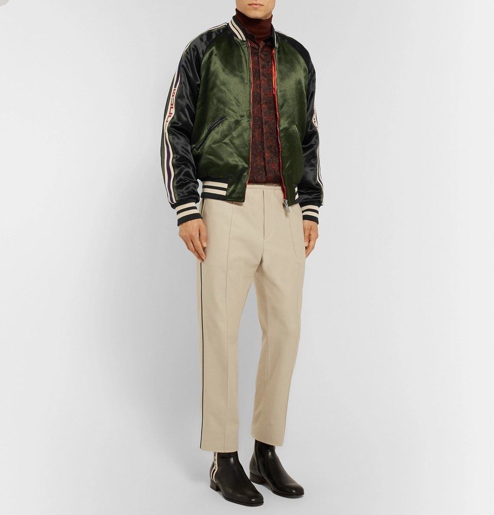 Gucci $3350 Gucci Souvenir Reversible Logo Sleeves Bomber Jacket Size US M / EU 48-50 / 2 - 7 Thumbnail