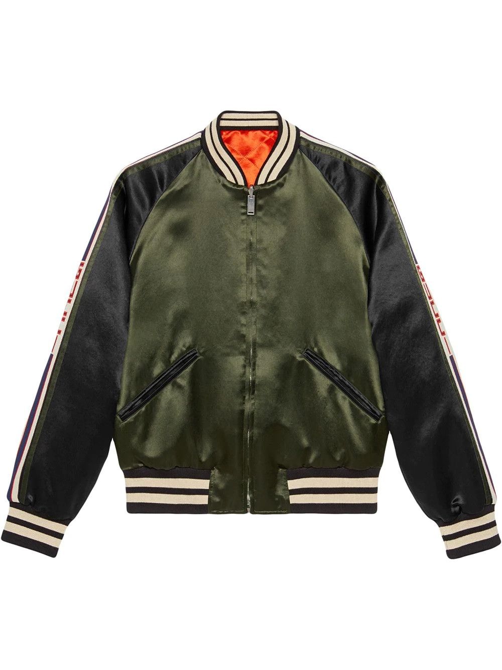 Gucci $3350 Gucci Souvenir Reversible Logo Sleeves Bomber Jacket Size US M / EU 48-50 / 2 - 4 Thumbnail