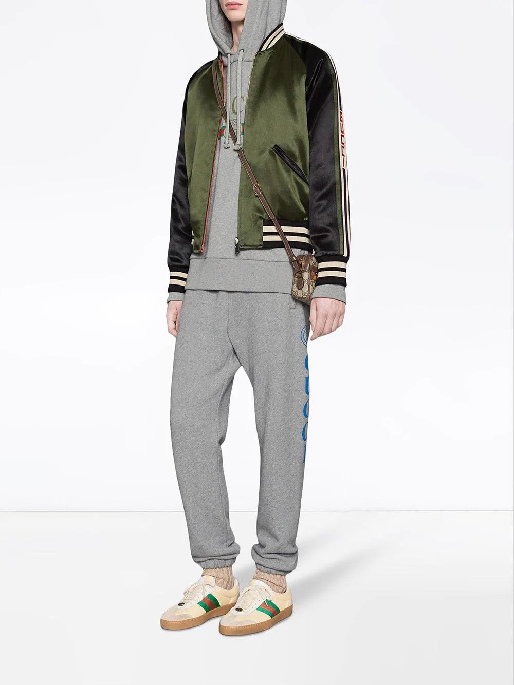 Gucci $3350 Gucci Souvenir Reversible Logo Sleeves Bomber Jacket Size US M / EU 48-50 / 2 - 8 Thumbnail