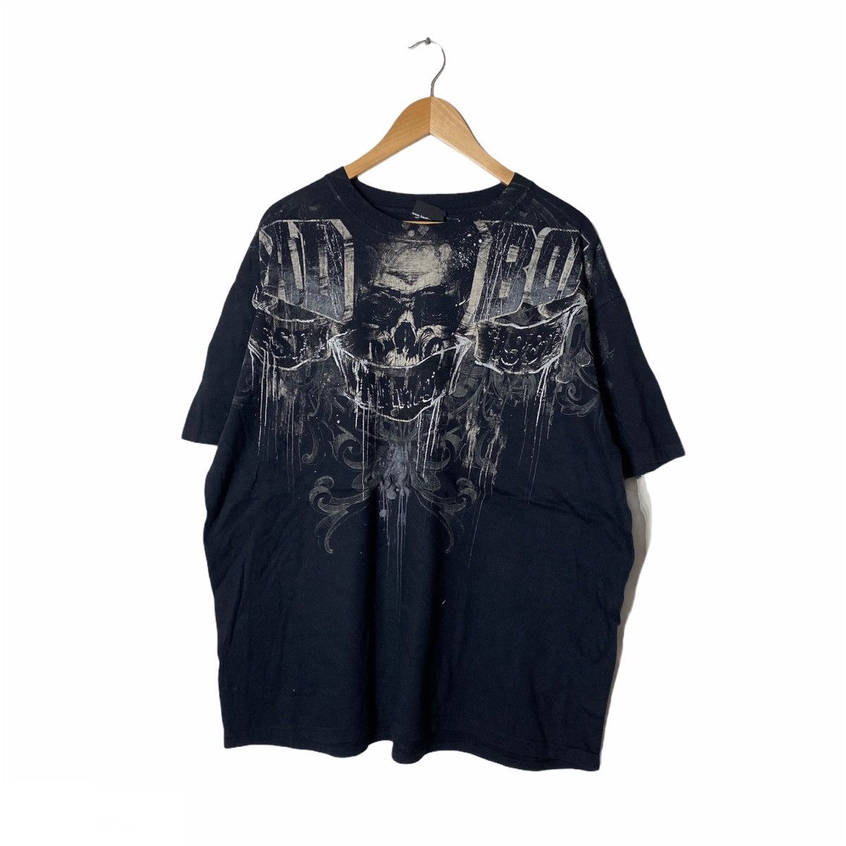 Vintage Bad Boy Skull Tshirt Size US L / EU 52-54 / 3 - 1 Thumbnail