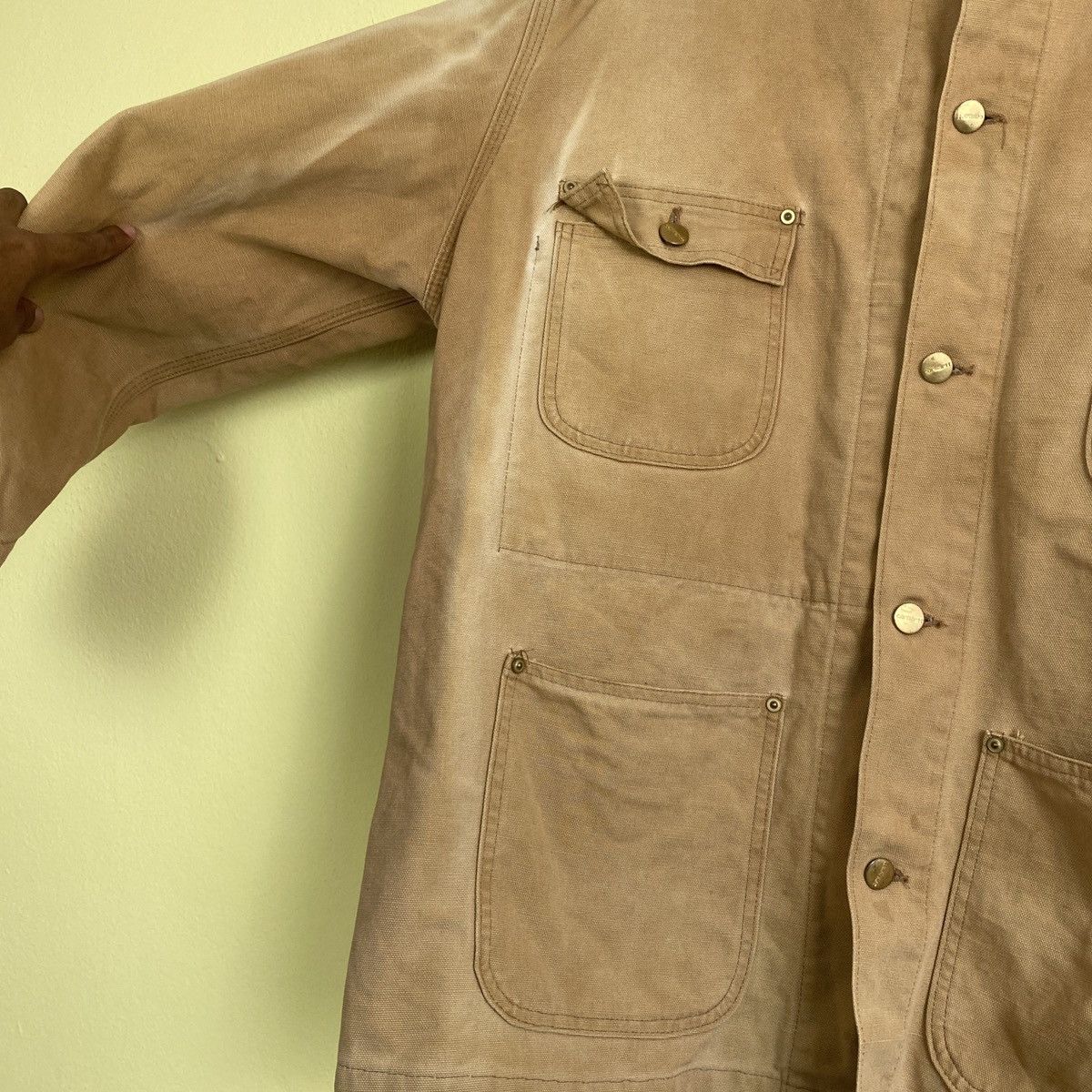 Carhartt × Vintage ❗️❗️last drop ❗️❗️Carhartt detroit distressed Chore jacket Size US L / EU 52-54 / 3 - 4 Thumbnail