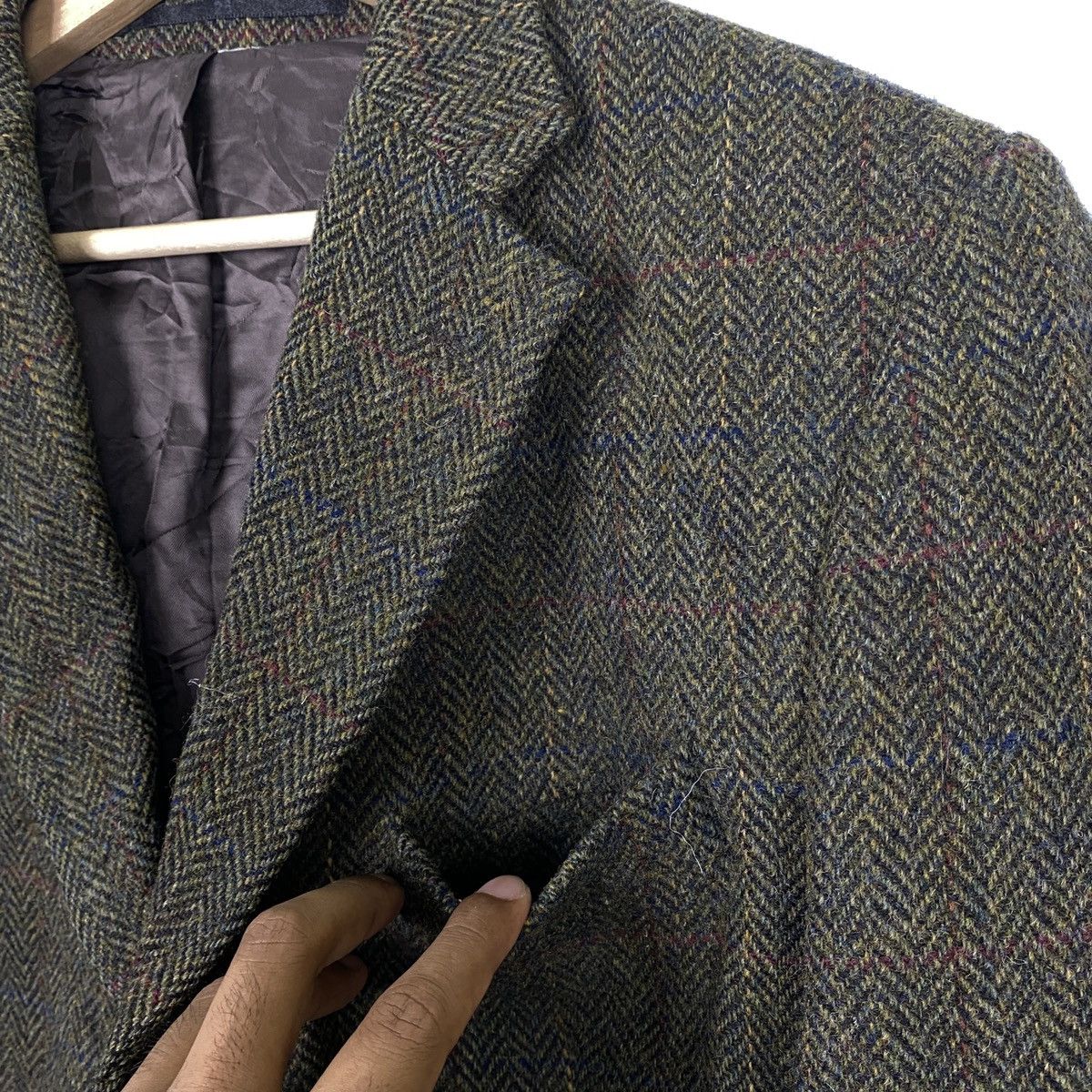Harris Tweed × Japanese Brand Patrick Bernard Harris Tweed Double Breasted Blazer Size US M / EU 48-50 / 2 - 4 Thumbnail