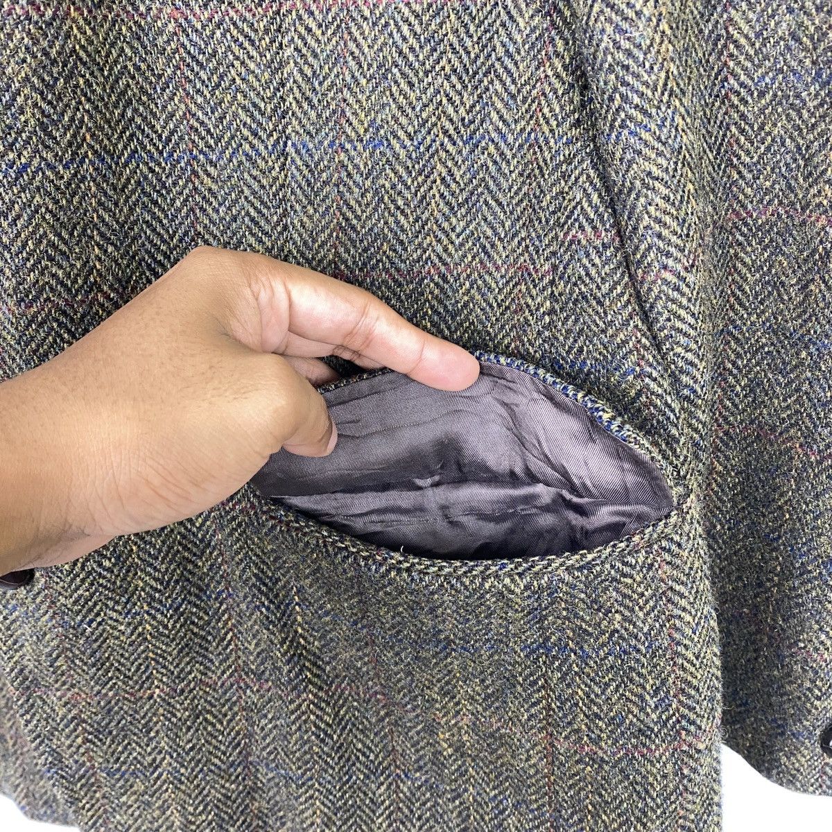 Harris Tweed × Japanese Brand Patrick Bernard Harris Tweed Double Breasted Blazer Size US M / EU 48-50 / 2 - 5 Thumbnail