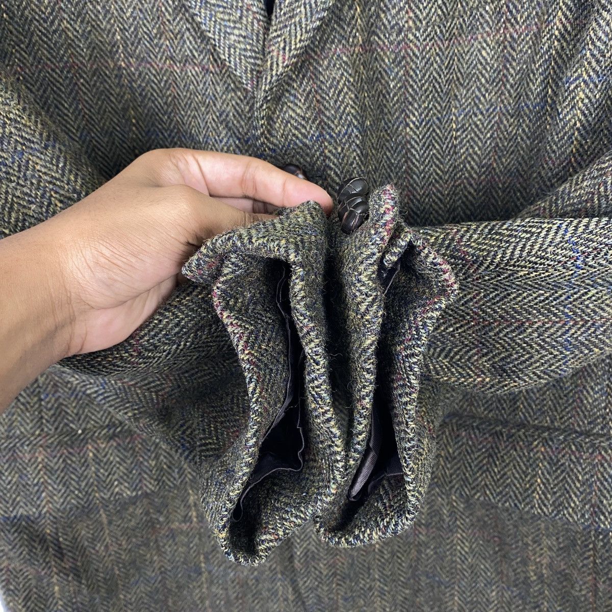 Harris Tweed × Japanese Brand Patrick Bernard Harris Tweed Double Breasted Blazer Size US M / EU 48-50 / 2 - 6 Thumbnail