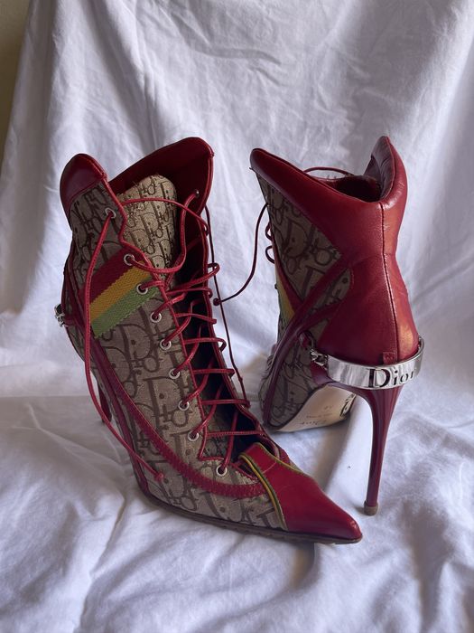 Dior SOLD Dior Rasta Boots with heel Grailed