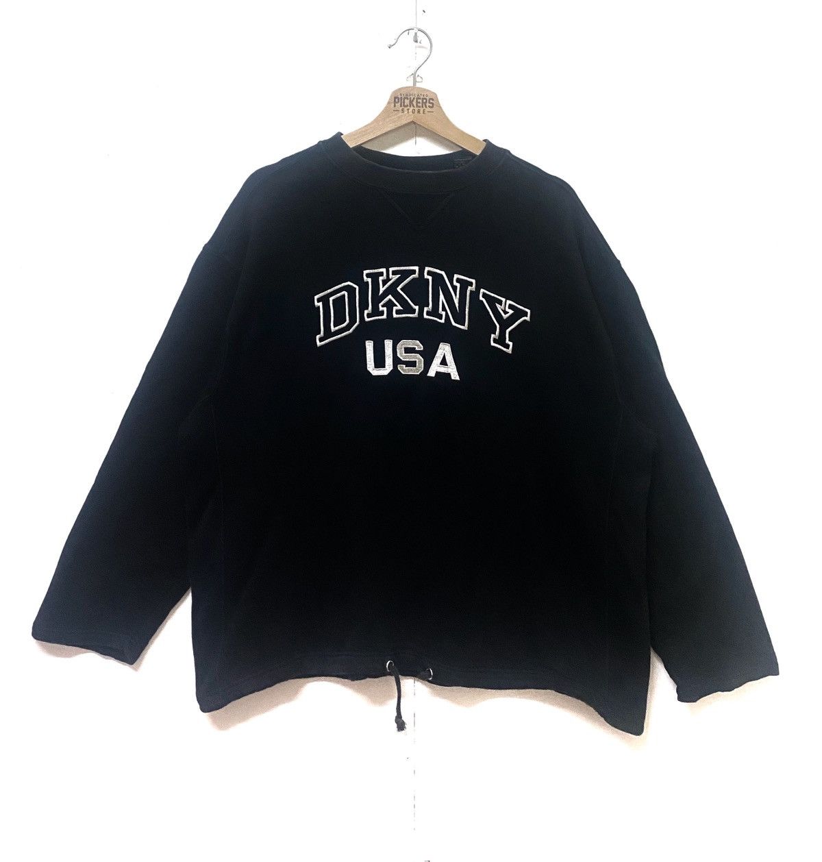 DKNY × Vintage Vintage DKNY Sweatshirt Pullover Biglogo Crewneck Large Size US L / EU 52-54 / 3 - 1 Thumbnail