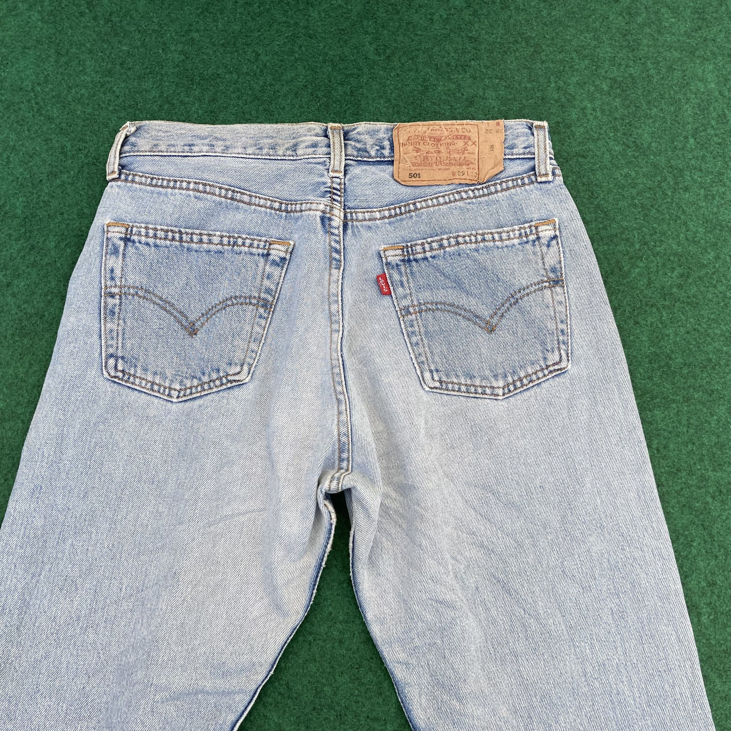 Levi's × Vintage Vtg Levis 501 Distressed Ripped Punk Grunge Style Jeans Size US 29 - 8 Thumbnail