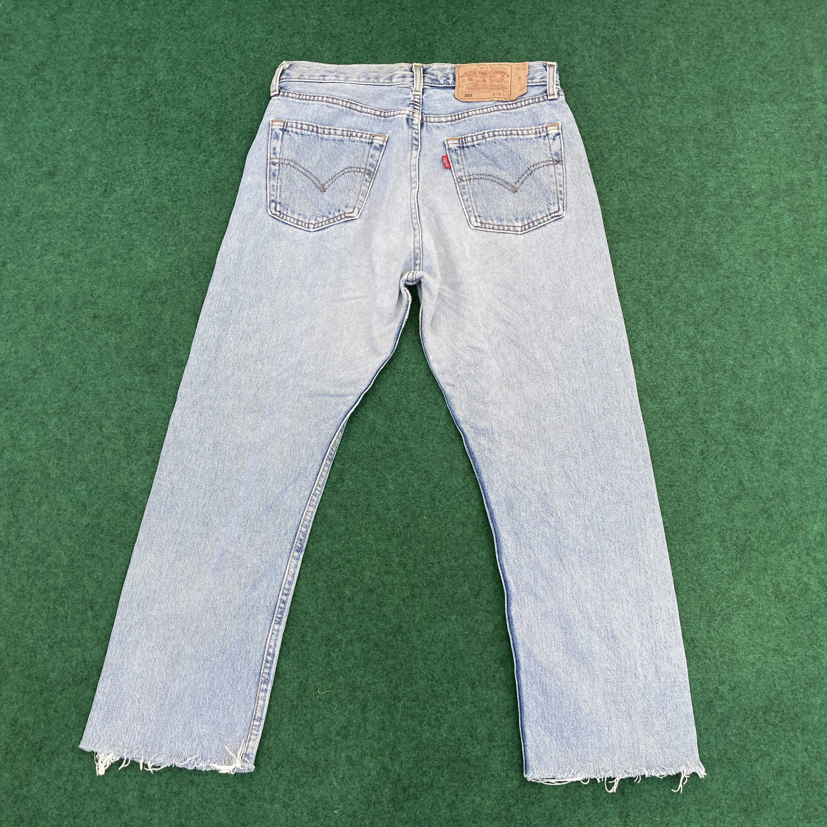 Levi's × Vintage Vtg Levis 501 Distressed Ripped Punk Grunge Style Jeans Size US 29 - 9 Thumbnail