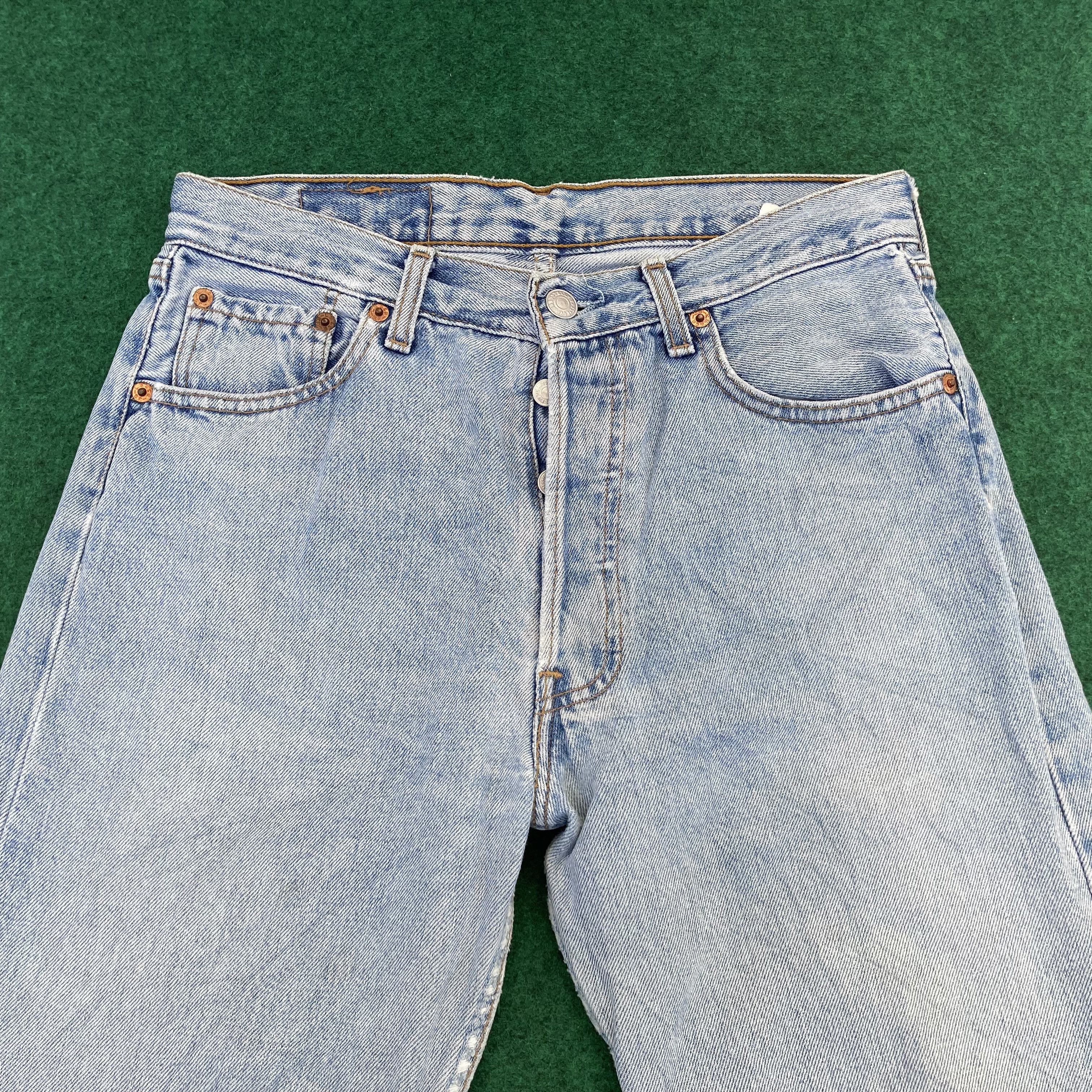 Levi's × Vintage Vtg Levis 501 Distressed Ripped Punk Grunge Style Jeans Size US 29 - 3 Thumbnail