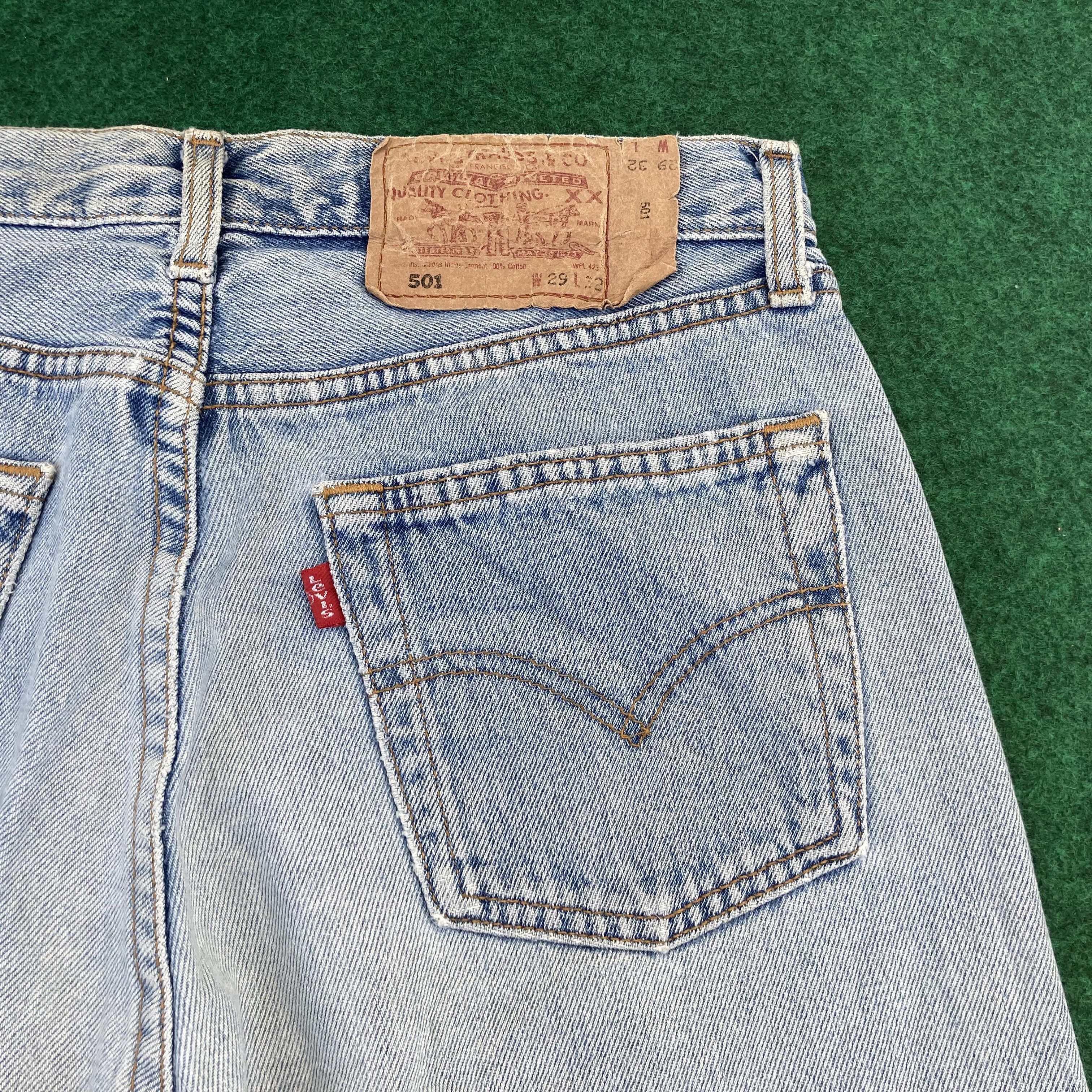 Levi's × Vintage Vtg Levis 501 Distressed Ripped Punk Grunge Style Jeans Size US 29 - 4 Thumbnail