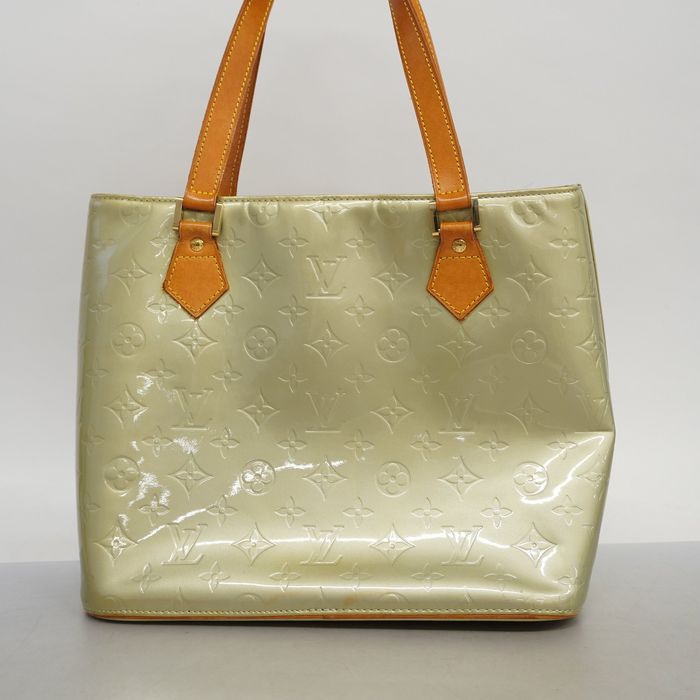 LOUIS VUITTON Handbag M91053 Houston Monogram Vernis green Women Used