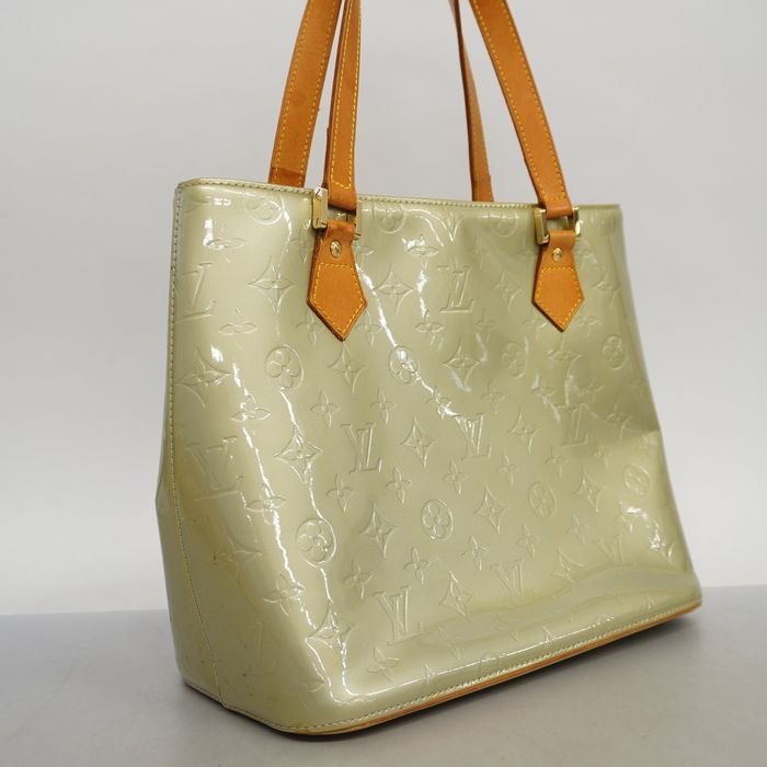 LOUIS VUITTON Handbag M91053 Houston Monogram Vernis green Women Used