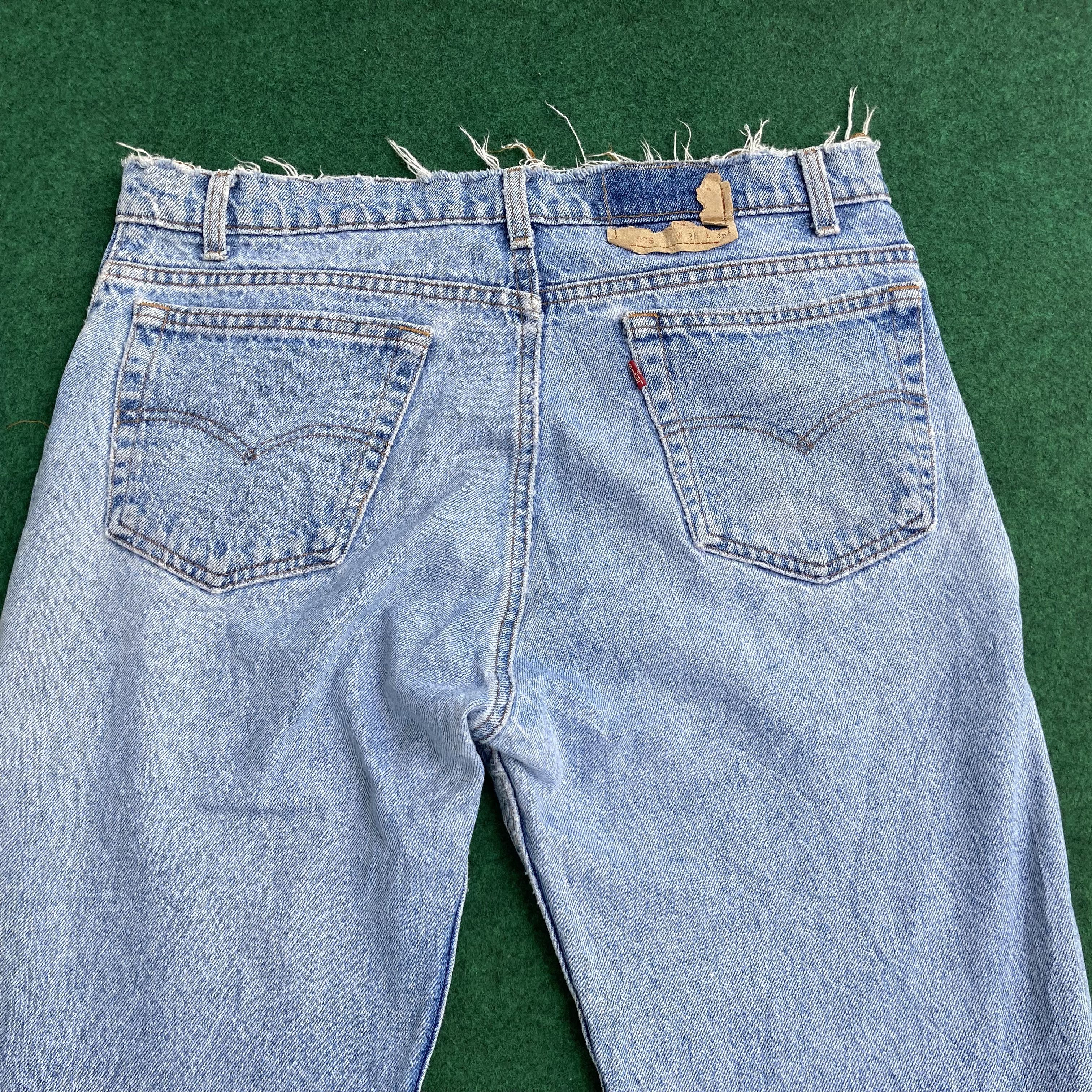 Levi's × Vintage Vtg Levis 505 Denim Ripped Men's Punk Style Streetwear Jeans Size US 36 / EU 52 - 9 Thumbnail