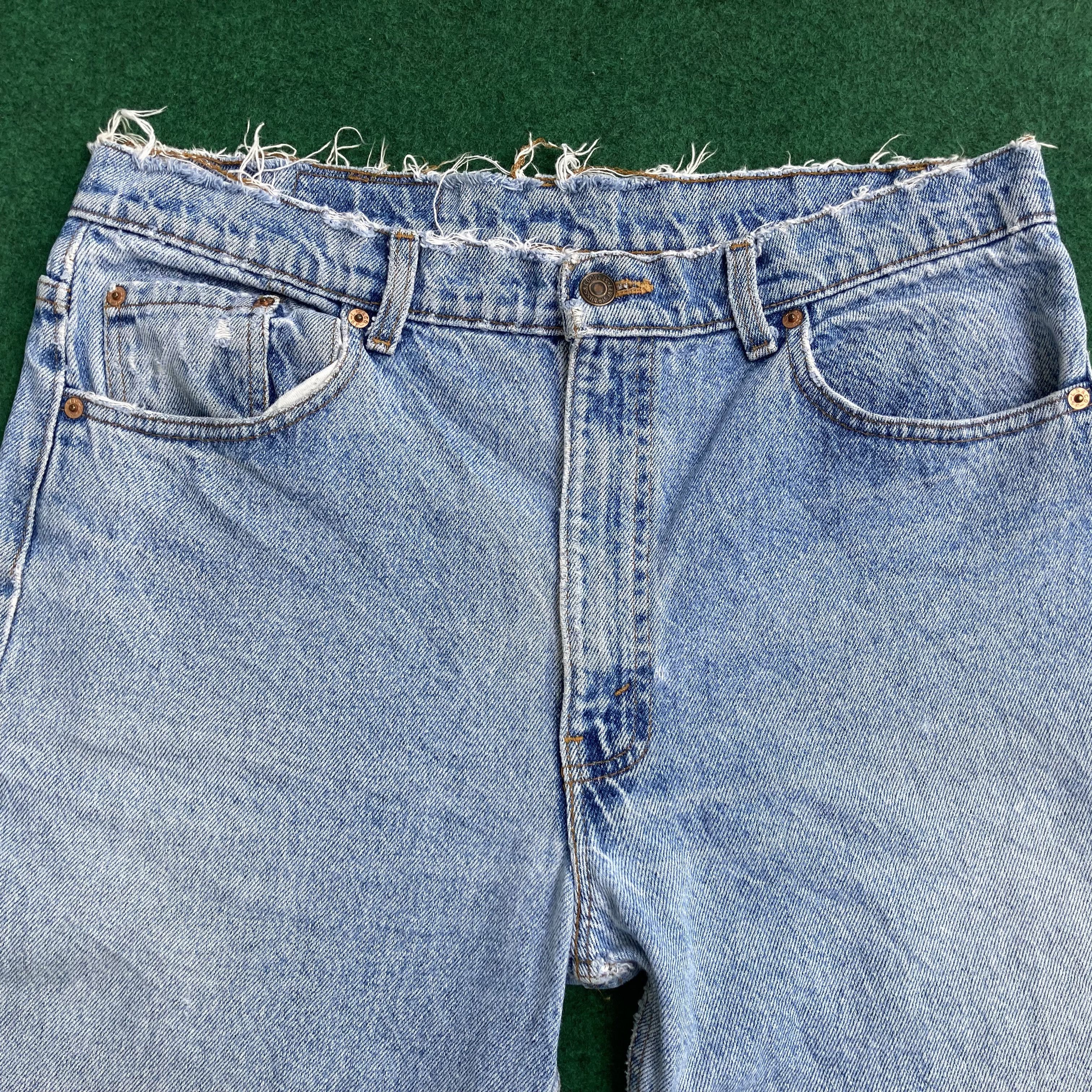 Levi's × Vintage Vtg Levis 505 Denim Ripped Men's Punk Style Streetwear Jeans Size US 36 / EU 52 - 3 Thumbnail