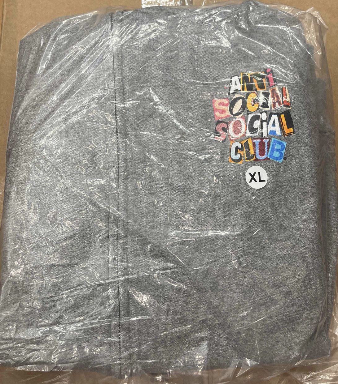 Anti Social Social Club DS ASSC Torn Pages Of Our Story Heather Gray Zip Hoody BAPE Size US XL / EU 56 / 4 - 2 Thumbnail
