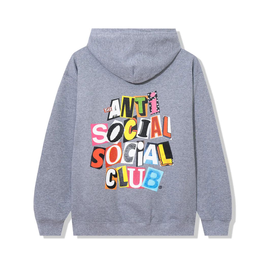 Anti Social Social Club DS ASSC Torn Pages Of Our Story Heather Gray Zip Hoody Bape Size US XXL / EU 58 / 5 - 6 Thumbnail