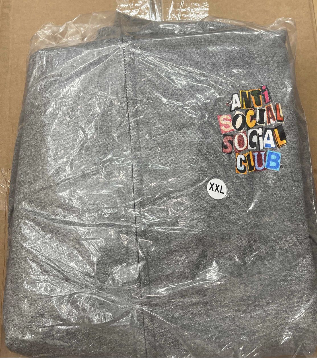 Anti Social Social Club DS ASSC Torn Pages Of Our Story Heather Gray Zip Hoody Bape Size US XXL / EU 58 / 5 - 2 Thumbnail