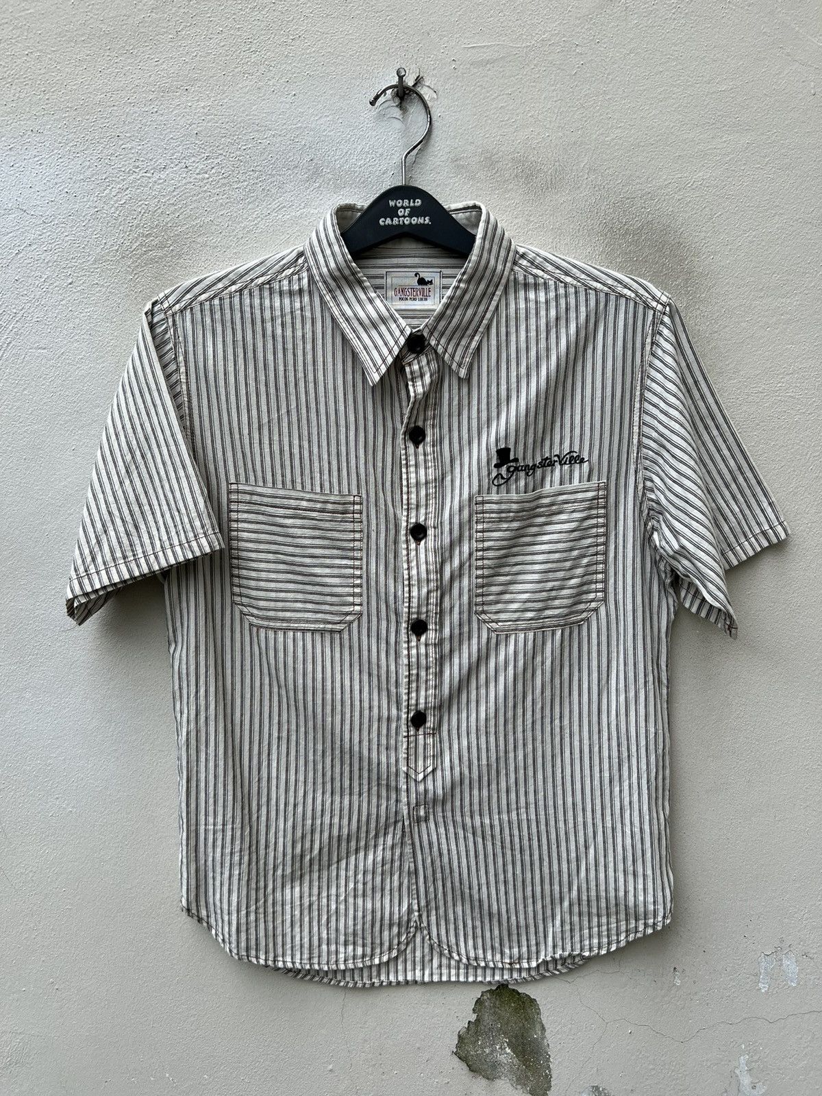 Freewheelers Gangsterville Glad Hand Japan Public Enemy Print Work Shirt Size US S / EU 44-46 / 1 - 5 Thumbnail