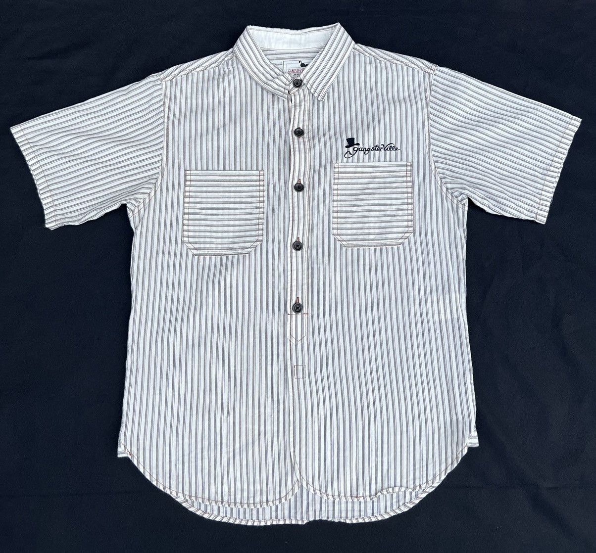 Freewheelers Gangsterville Glad Hand Japan Public Enemy Print Work Shirt Size US S / EU 44-46 / 1 - 3 Thumbnail