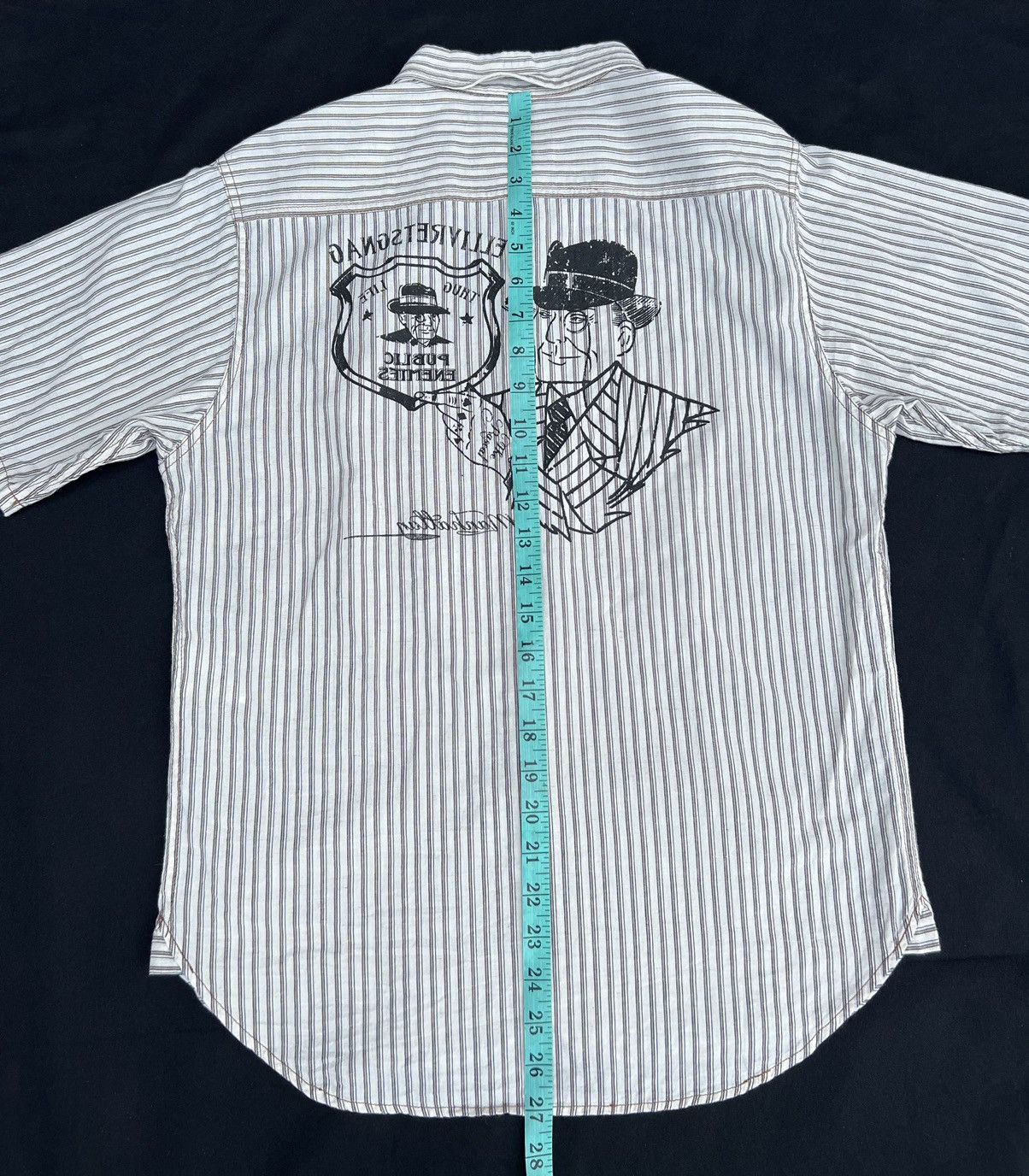 Freewheelers Gangsterville Glad Hand Japan Public Enemy Print Work Shirt Size US S / EU 44-46 / 1 - 2 Thumbnail
