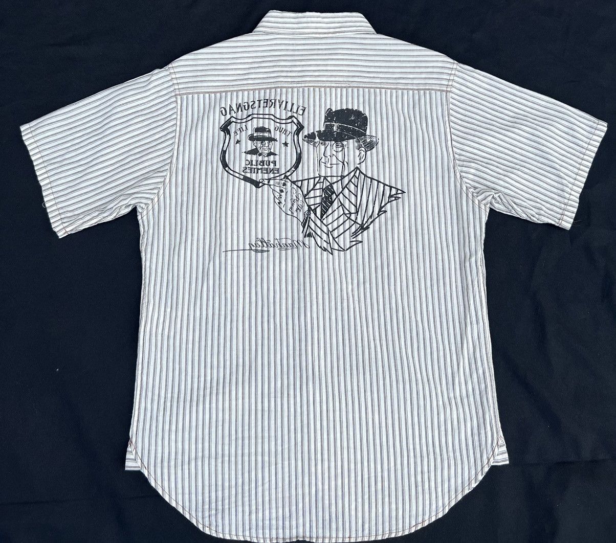 Gangsterville Glad Hand Japan Public Enemy Print Work Shirt