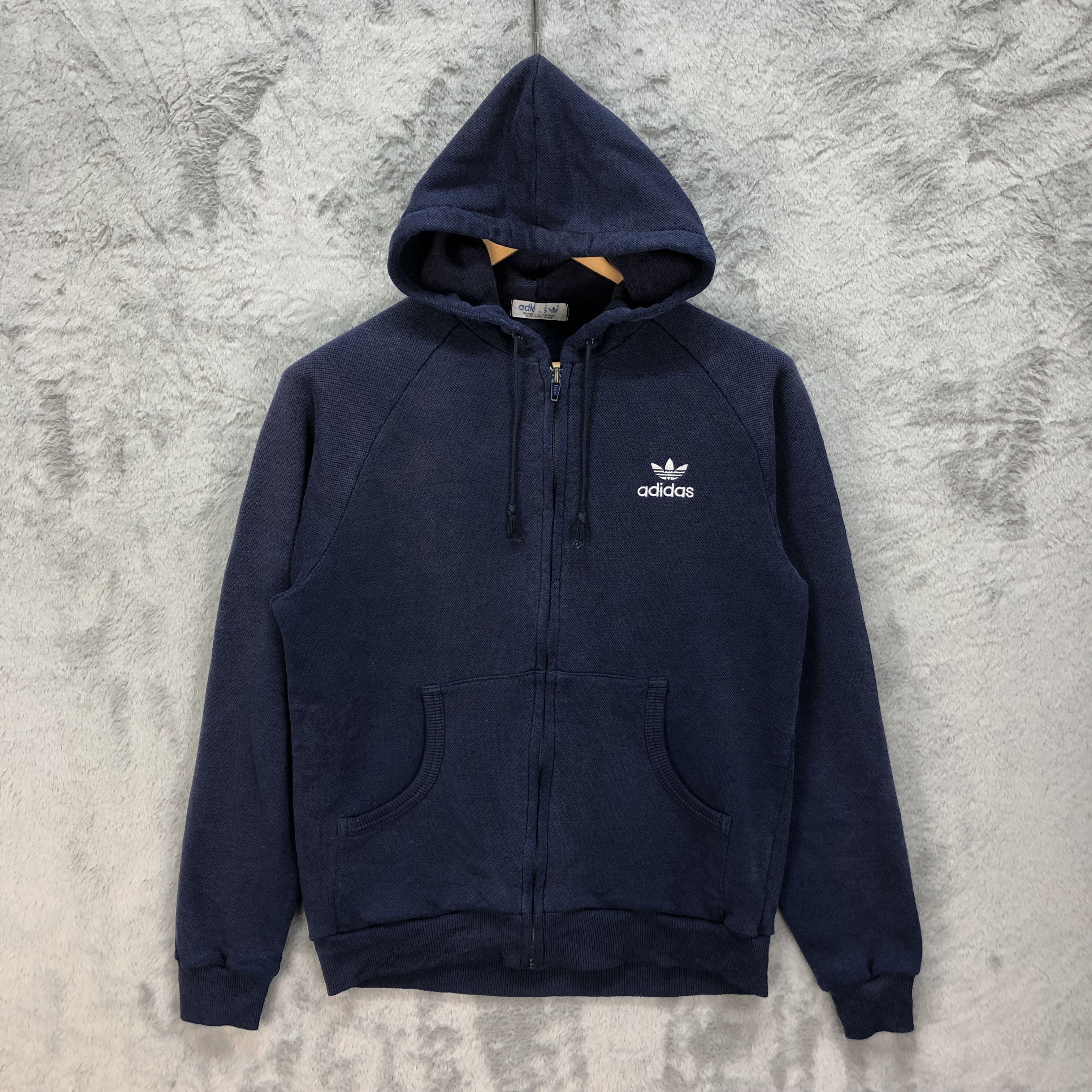 Adidas Vintage Adidas Trefoil Embroidery Logo Hoodies #5331-184 Size L / US 10 / IT 46 - 1 Thumbnail