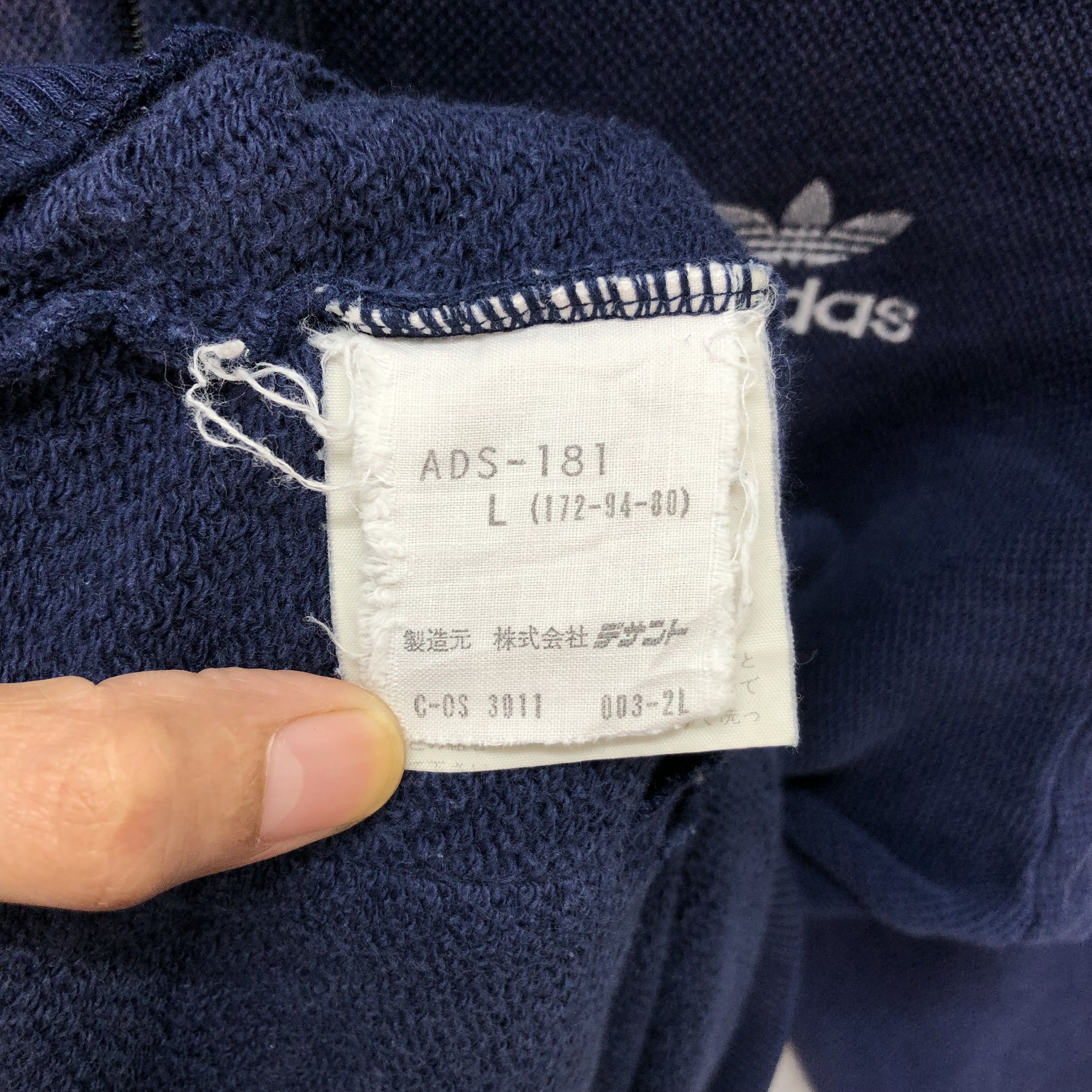 Adidas Vintage Adidas Trefoil Embroidery Logo Hoodies #5331-184 Size L / US 10 / IT 46 - 8 Thumbnail