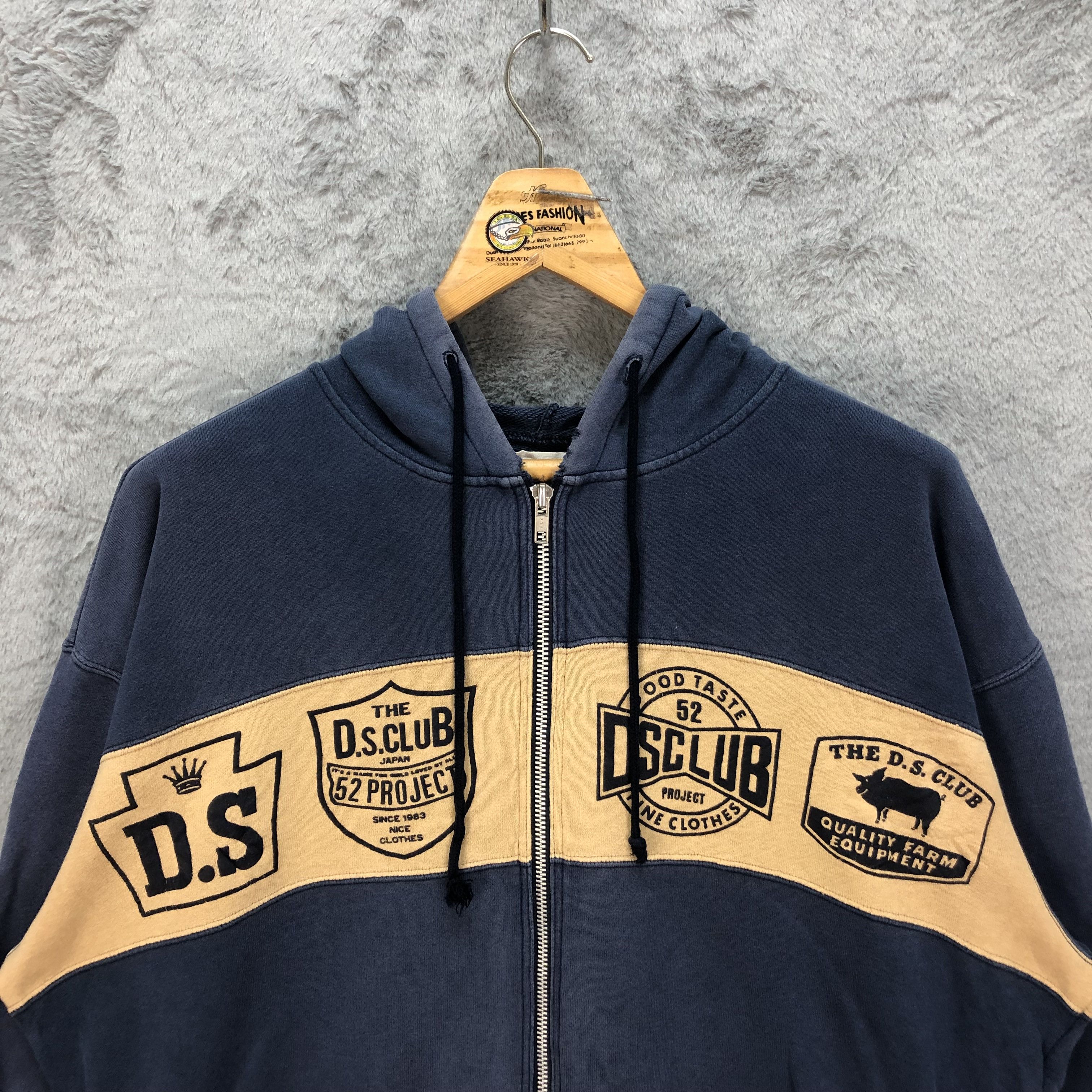 Japanese Brand Vintage The Drug Store's Club Big Logo Hoodies #5332-184 Size US M / EU 48-50 / 2 - 2 Thumbnail