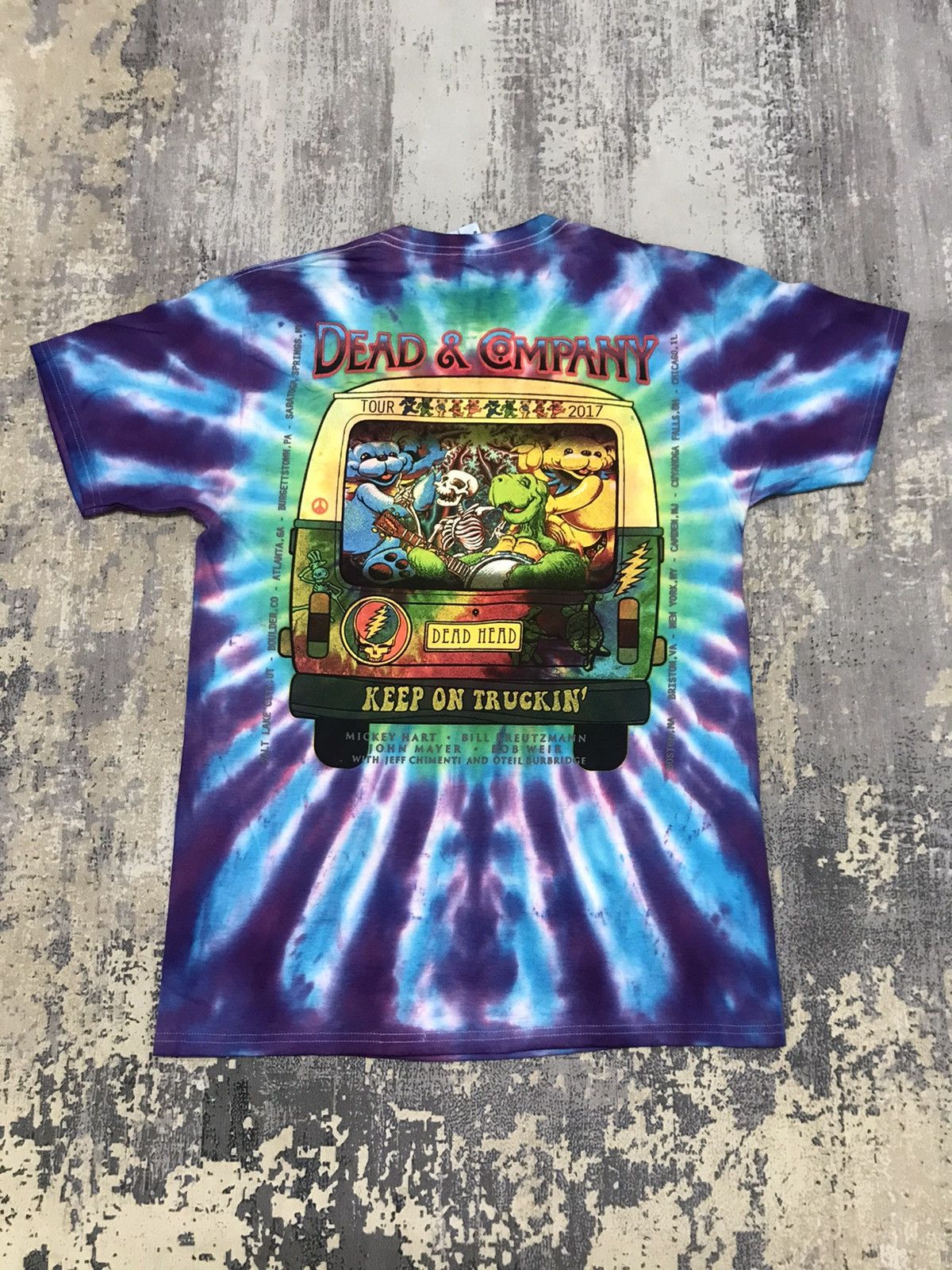 Band Tees × Grateful Dead × Vintage Grateful Dead Summer Tour Dead & Company Tie Dye Shirt Size US M / EU 48-50 / 2 - 2 Thumbnail