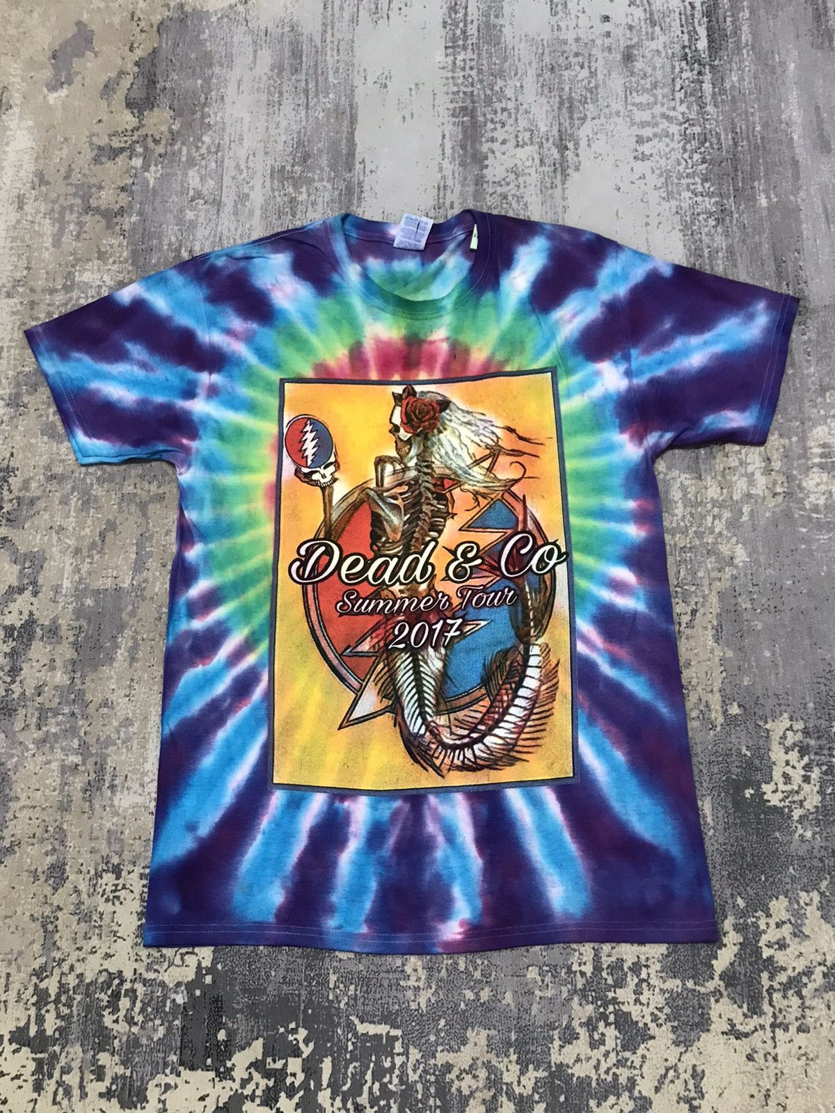 Band Tees × Grateful Dead × Vintage Grateful Dead Summer Tour Dead & Company Tie Dye Shirt Size US M / EU 48-50 / 2 - 1 Thumbnail