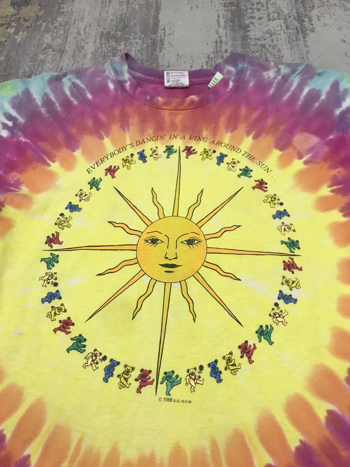 Band Tees × Grateful Dead × Vintage Vintage Grateful Dead Tie Dye Band Shirt Size US M / EU 48-50 / 2 - 3 Thumbnail