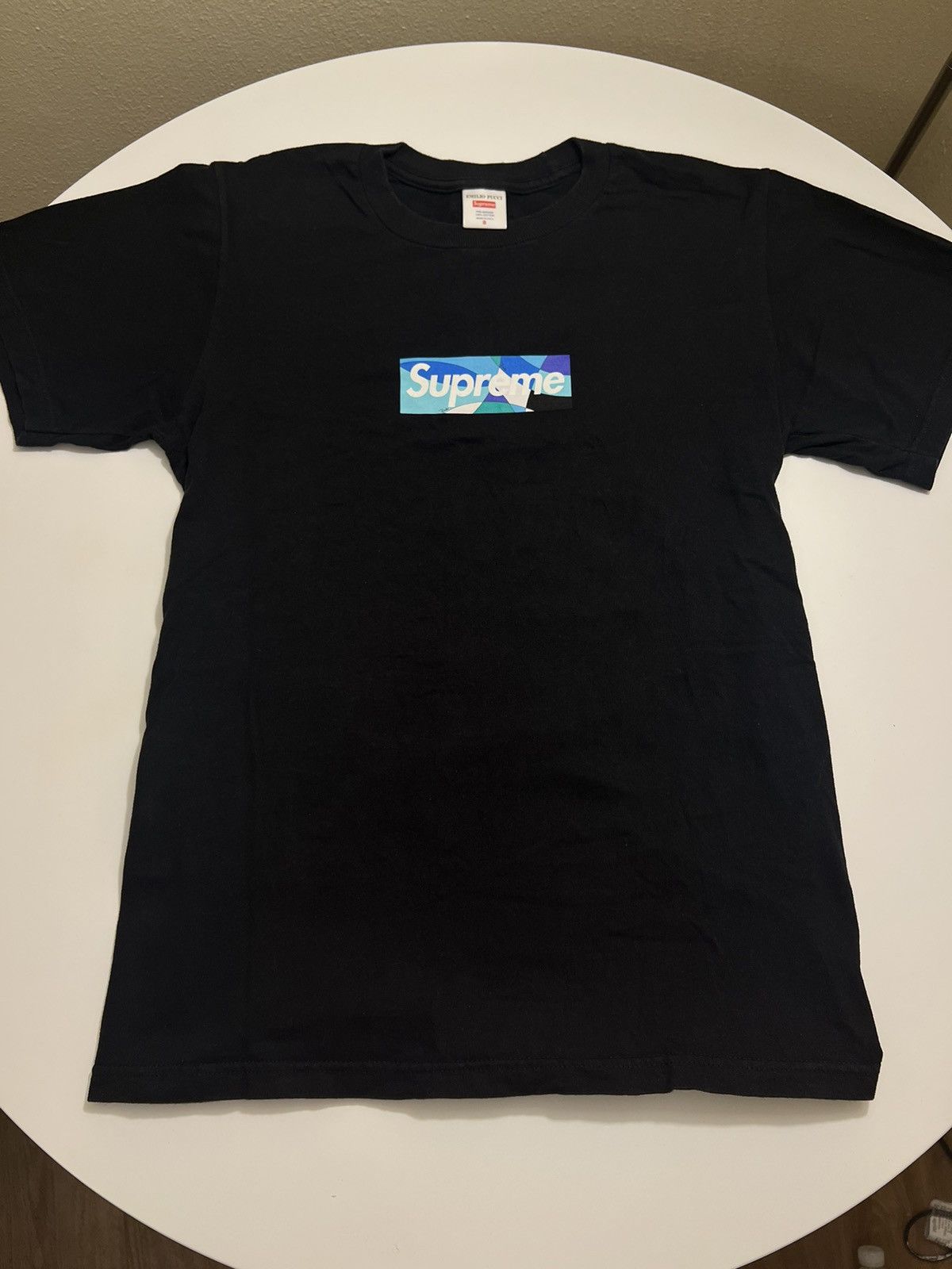 Supreme Supreme Pucci Box Logo Tee Black/Blue Size Small SS21 Size US S / EU 44-46 / 1 - 1 Thumbnail