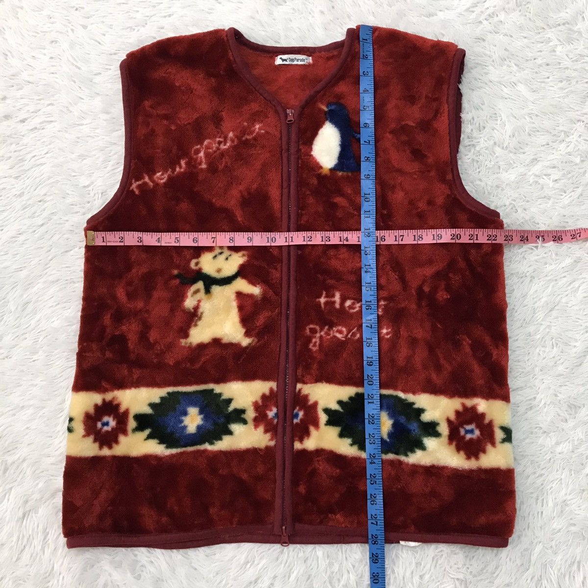 Japanese Brand Nice Printed Fleece Vest by Dog Parade Size US L / EU 52-54 / 3 - 12 Thumbnail