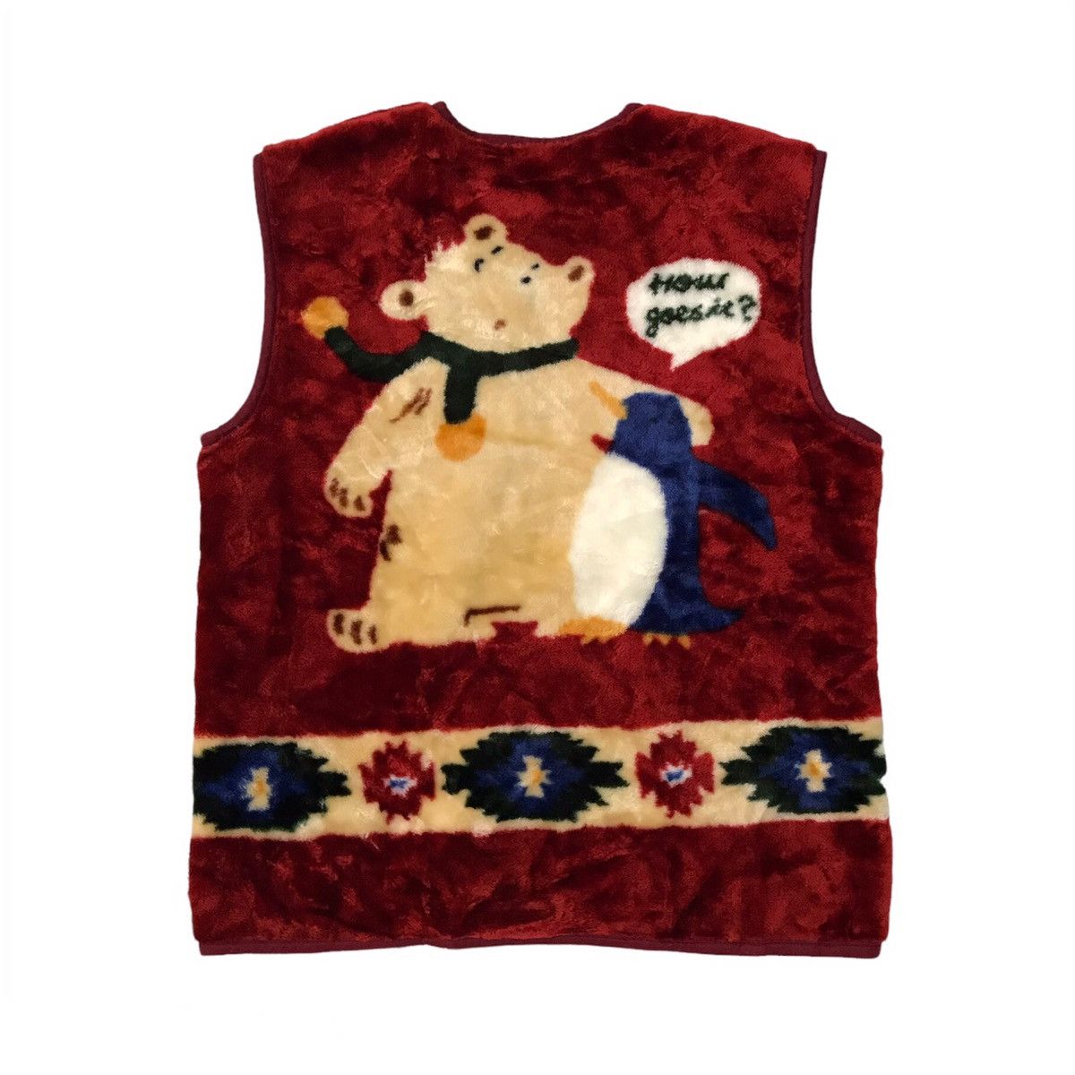 Japanese Brand Nice Printed Fleece Vest by Dog Parade Size US L / EU 52-54 / 3 - 1 Thumbnail