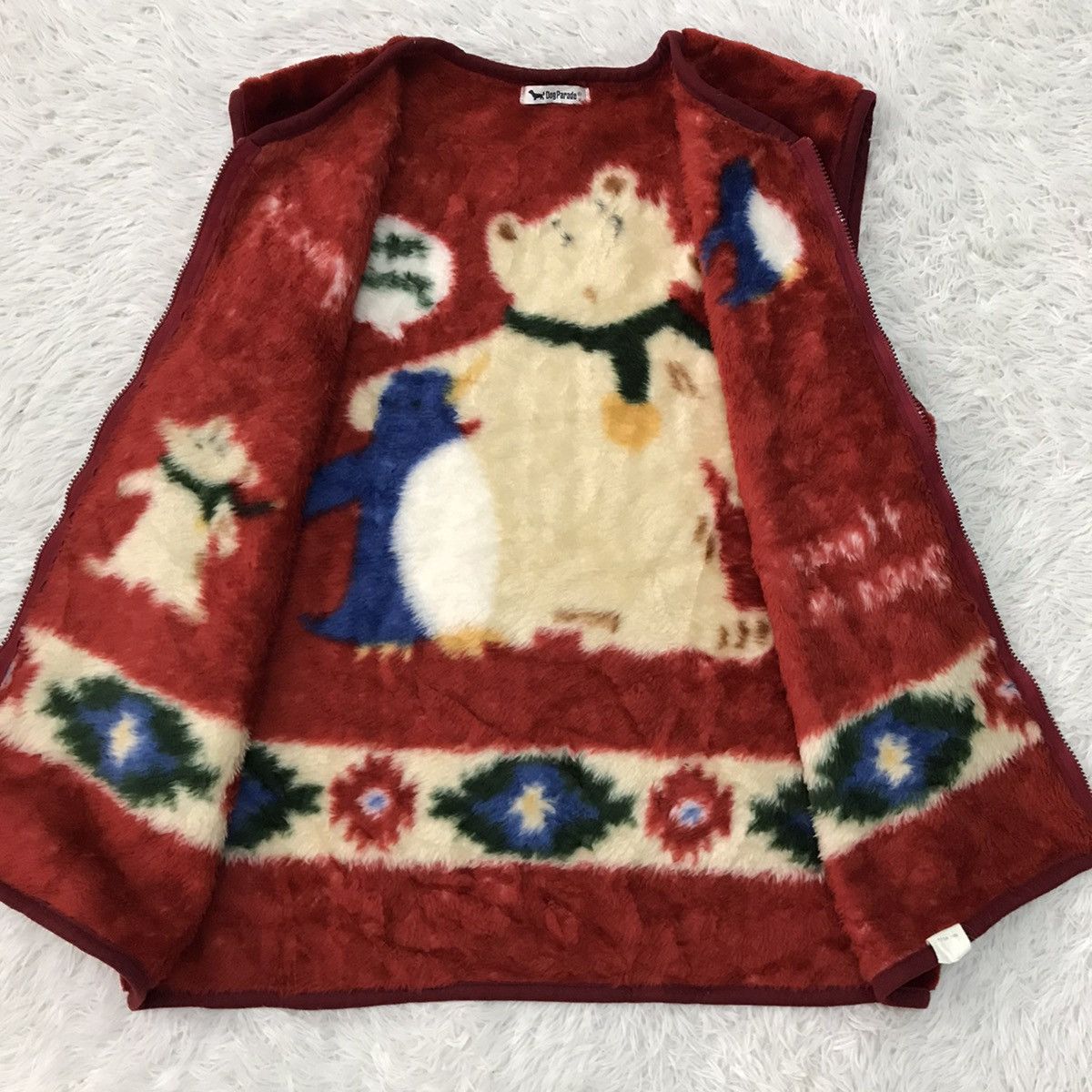 Japanese Brand Nice Printed Fleece Vest by Dog Parade Size US L / EU 52-54 / 3 - 8 Thumbnail