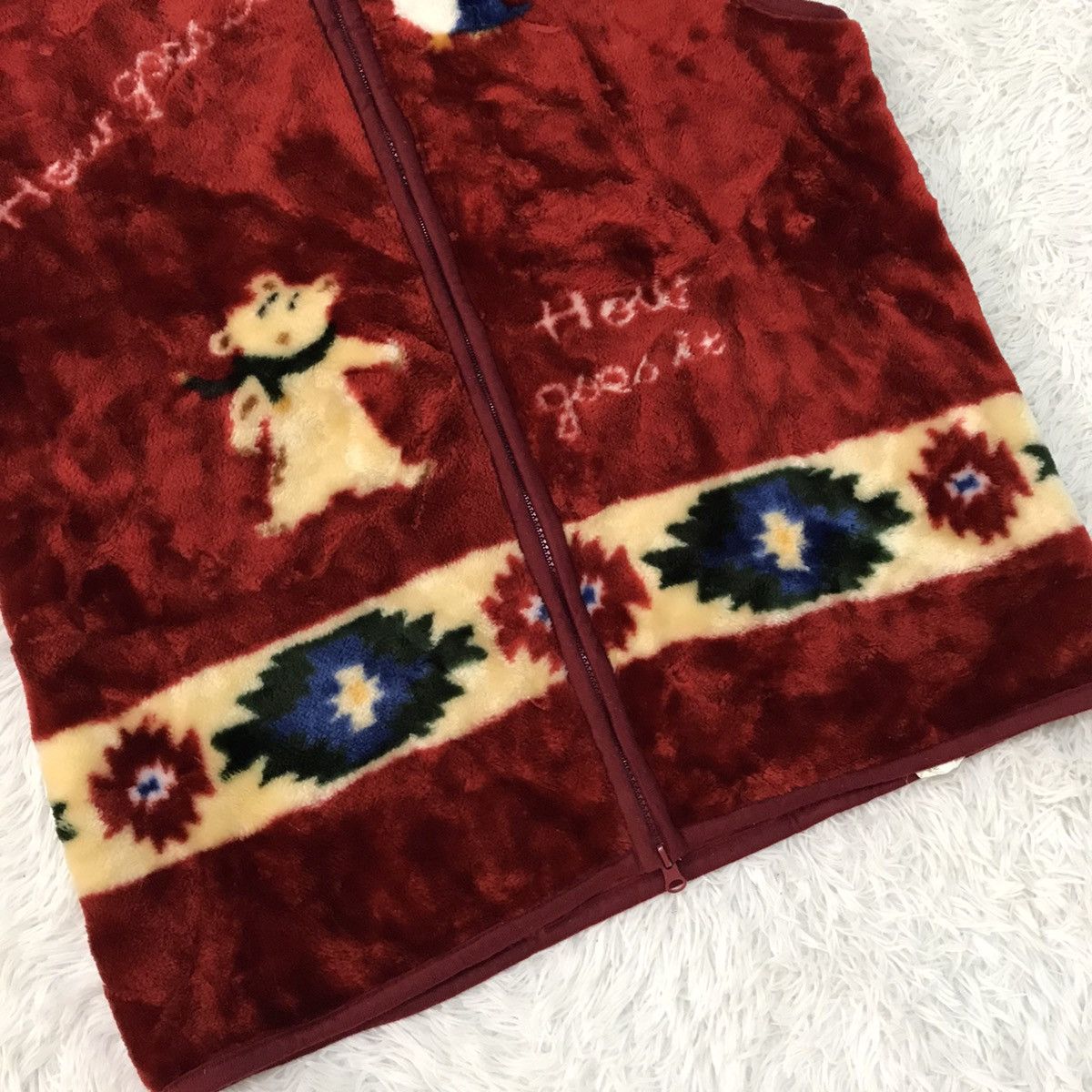 Japanese Brand Nice Printed Fleece Vest by Dog Parade Size US L / EU 52-54 / 3 - 3 Thumbnail